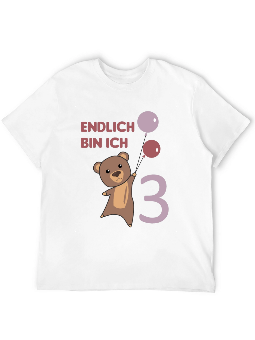 Cute Bear 3rd Birthday T-Shirt