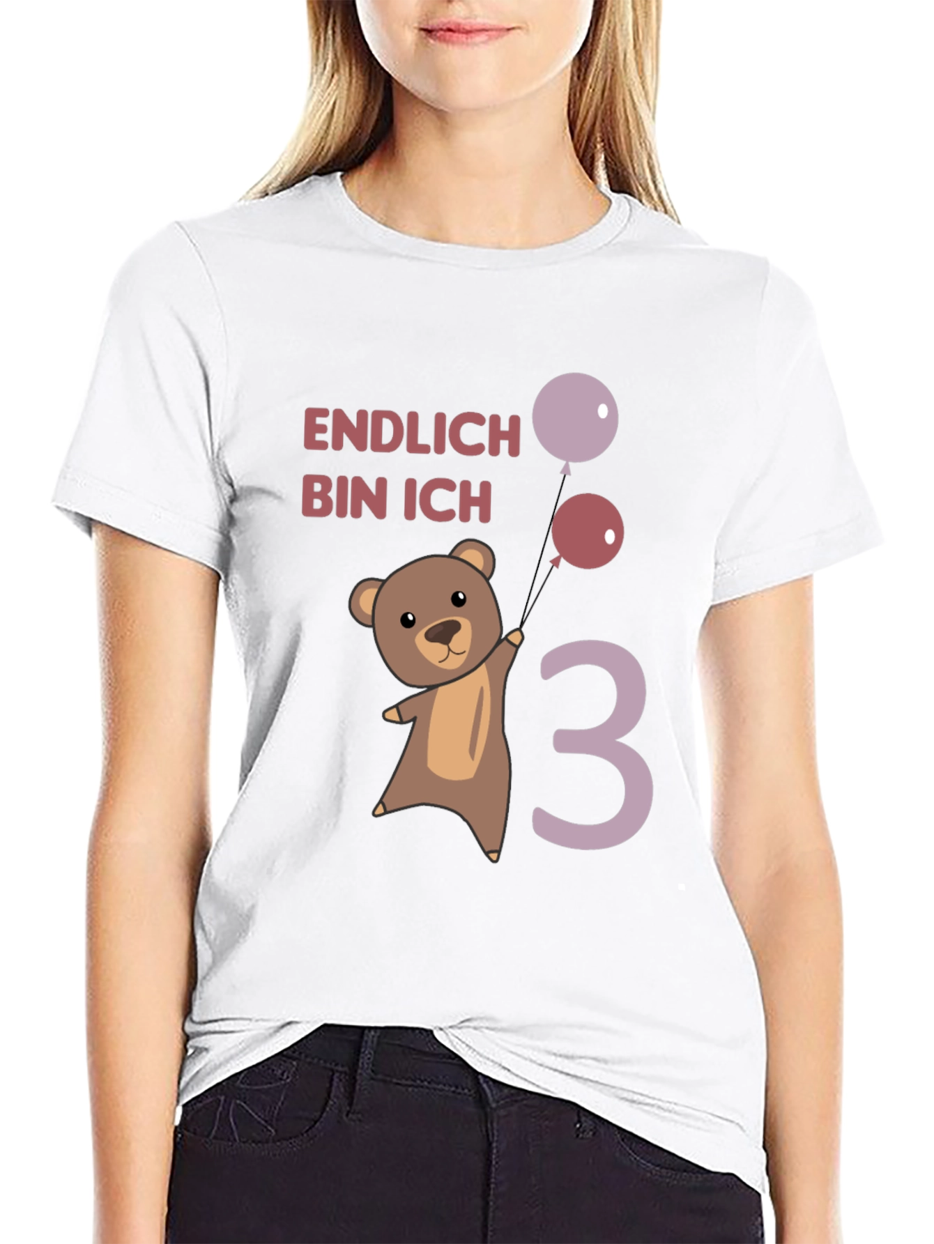 Cute Bear 3rd Birthday T-Shirt