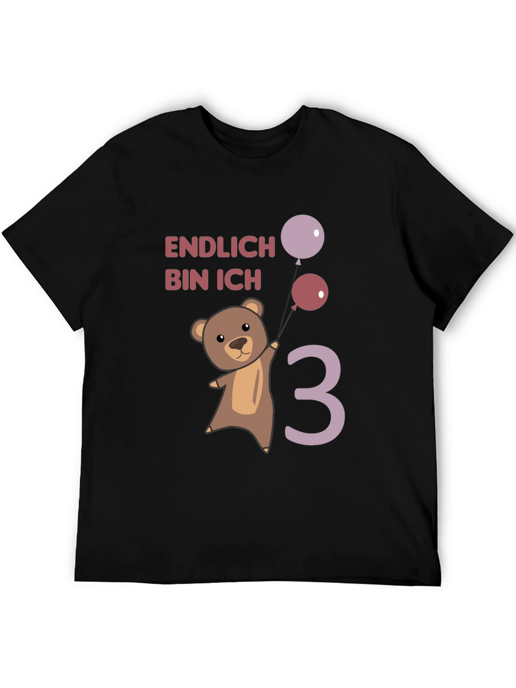 Cute Bear 3rd Birthday T-Shirt