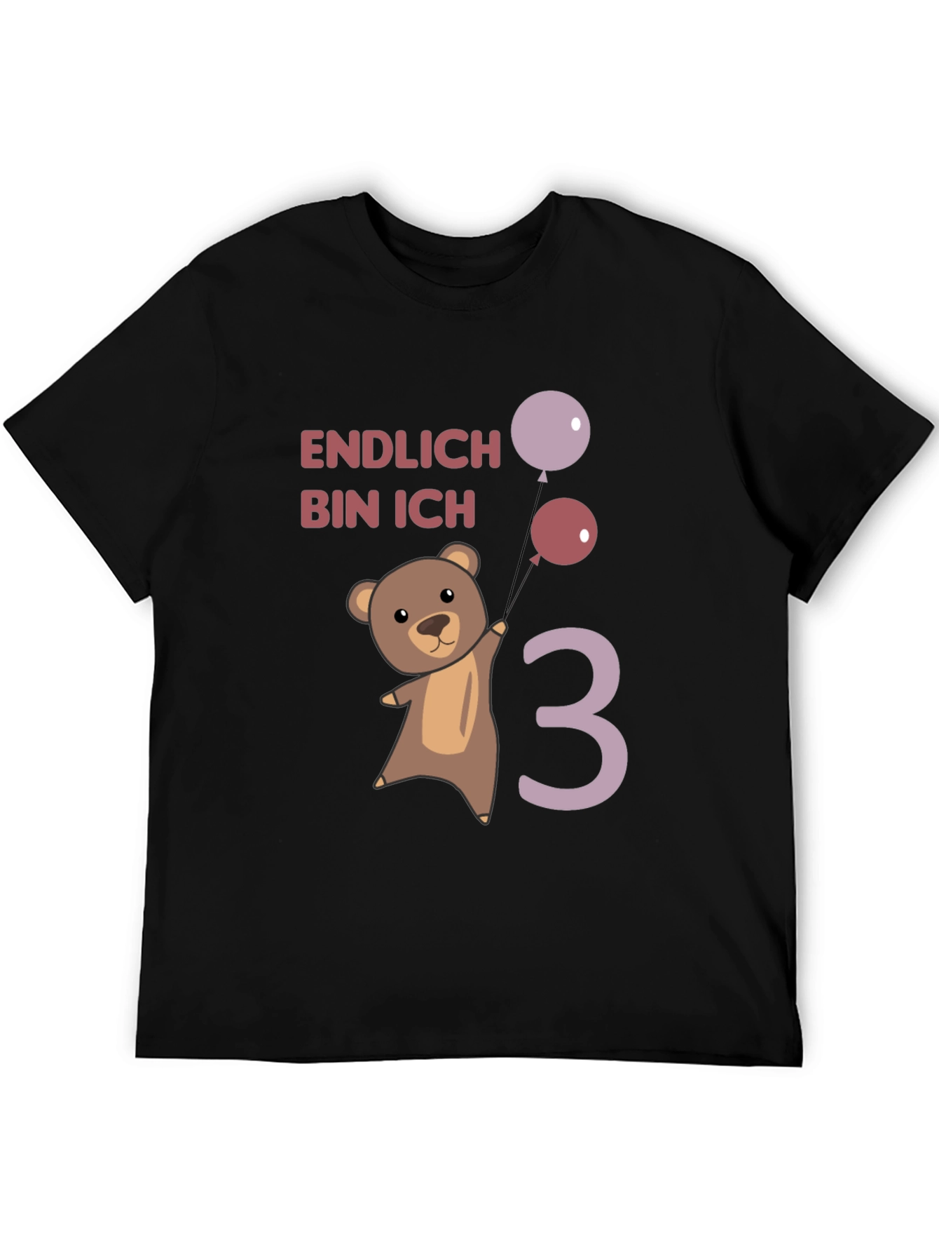 Cute Bear 3rd Birthday T-Shirt