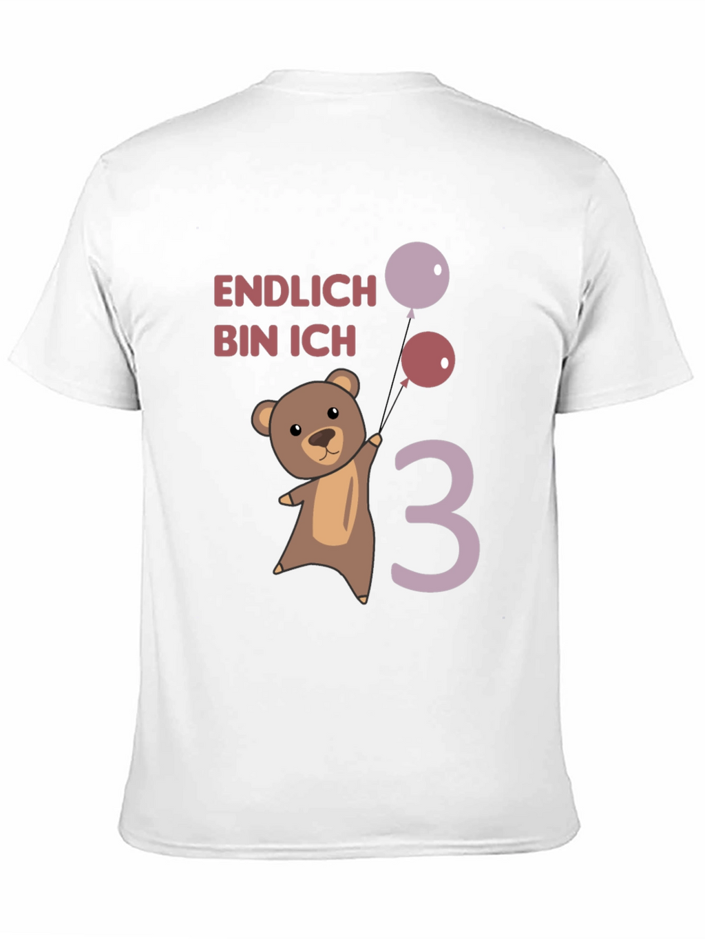 Cute Bear 3rd Birthday T-Shirt