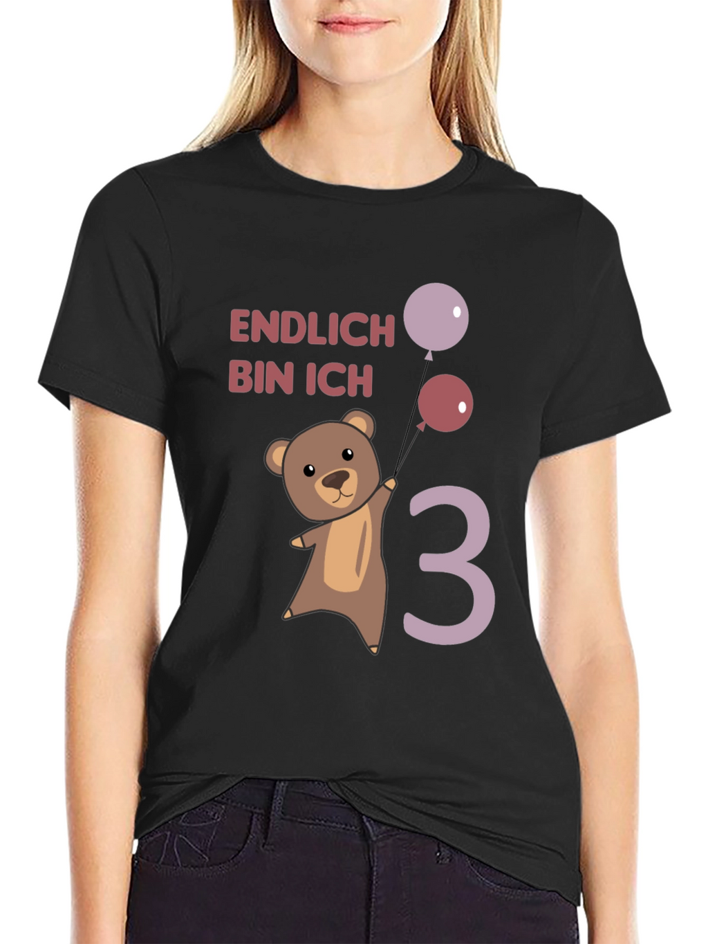 Cute Bear 3rd Birthday T-Shirt