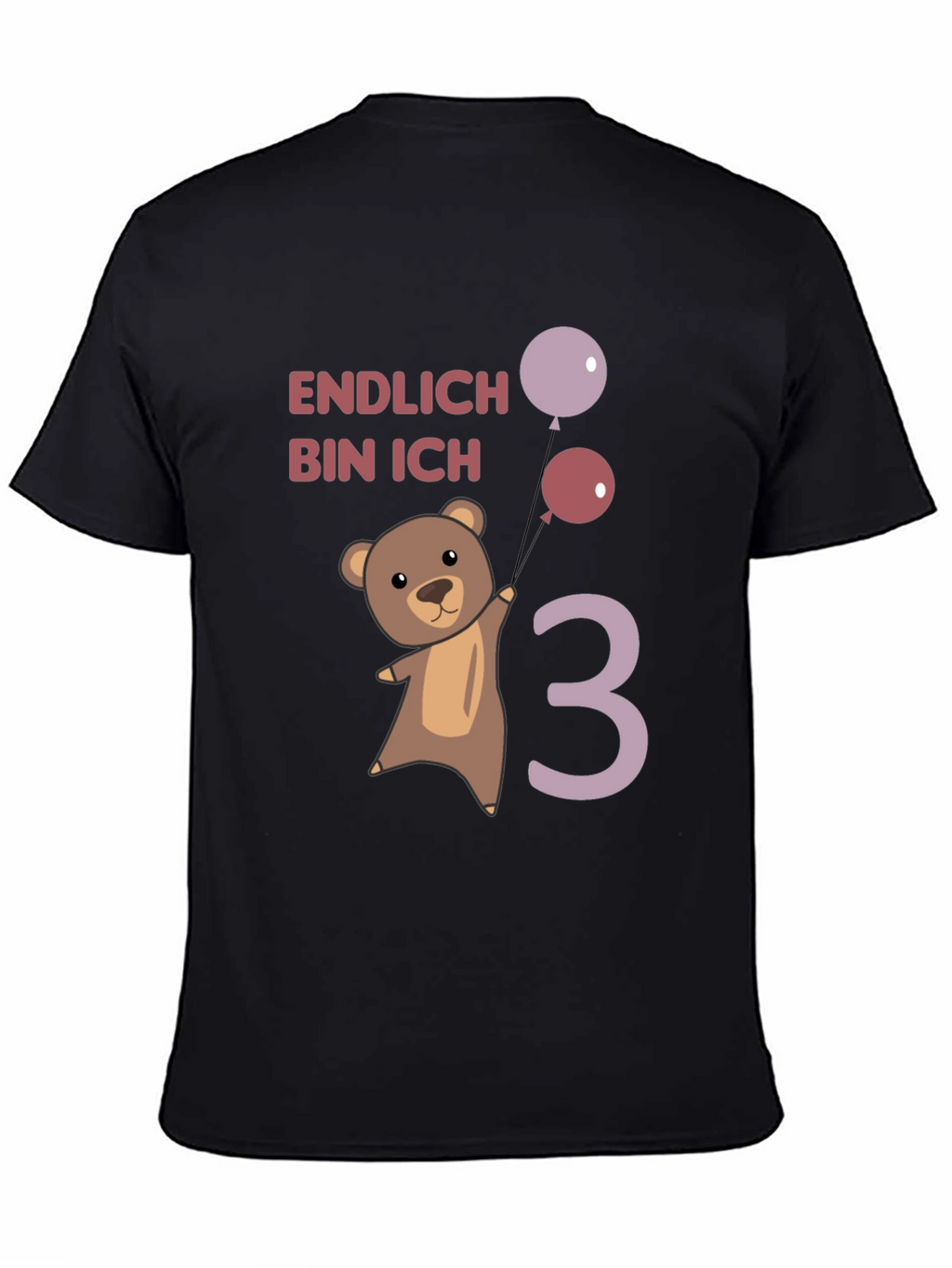 Cute Bear 3rd Birthday T-Shirt