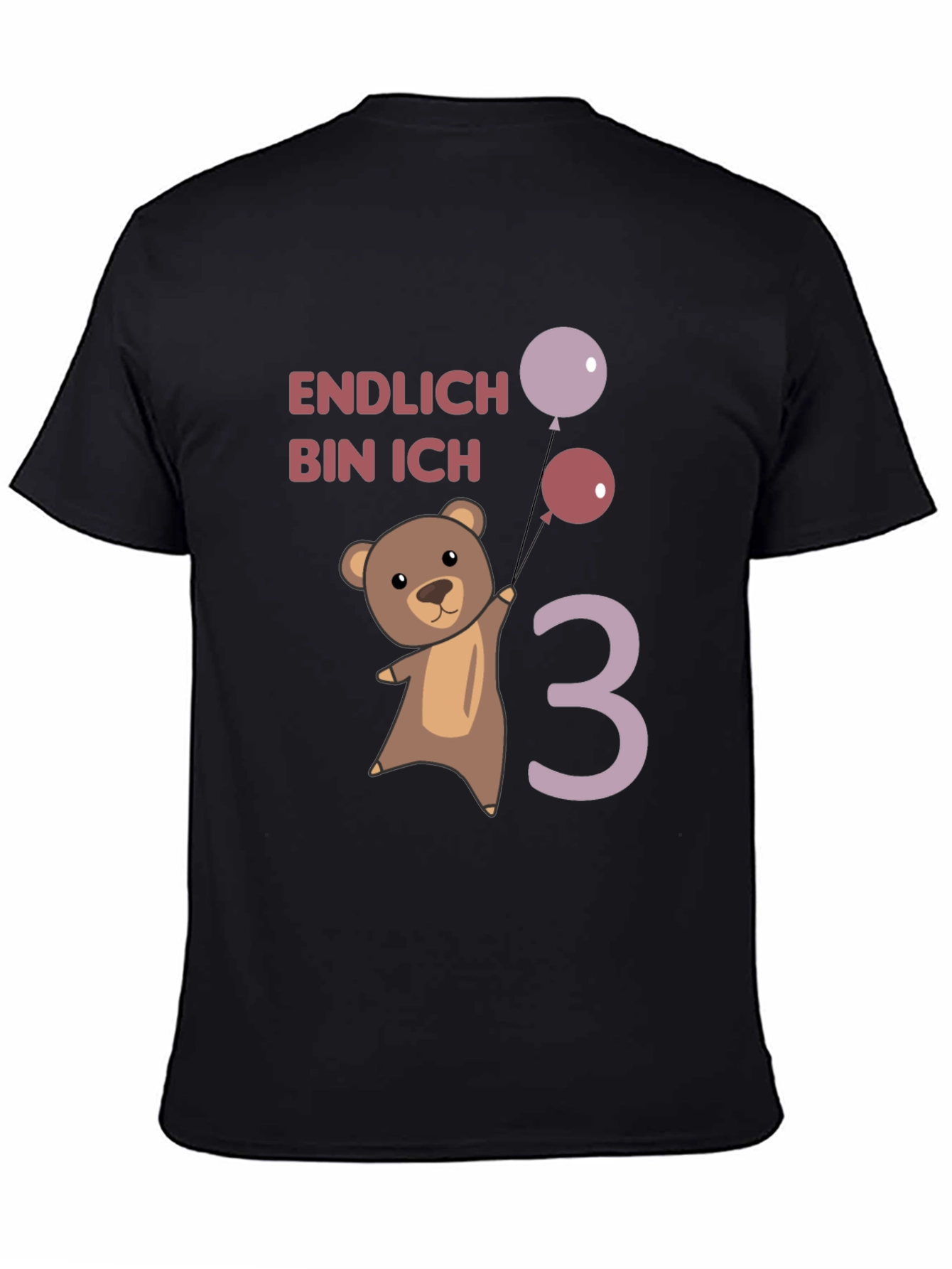 Cute Bear 3rd Birthday T-Shirt