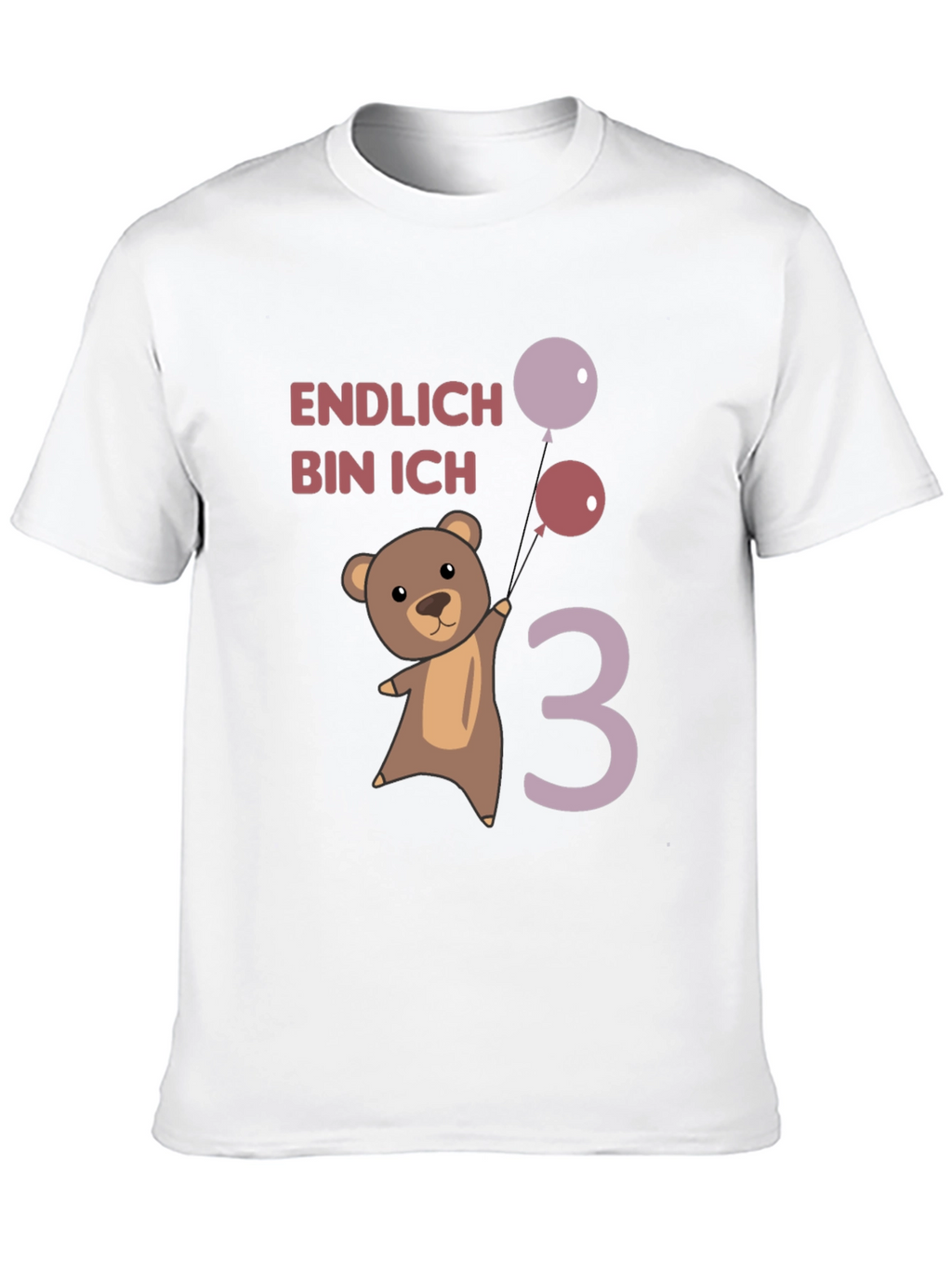 Cute Bear 3rd Birthday T-Shirt