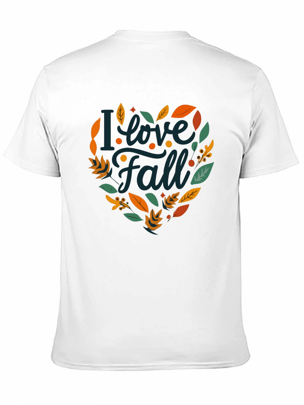 I Love Fall T-Shirt - Black Autumn Graphic Tee