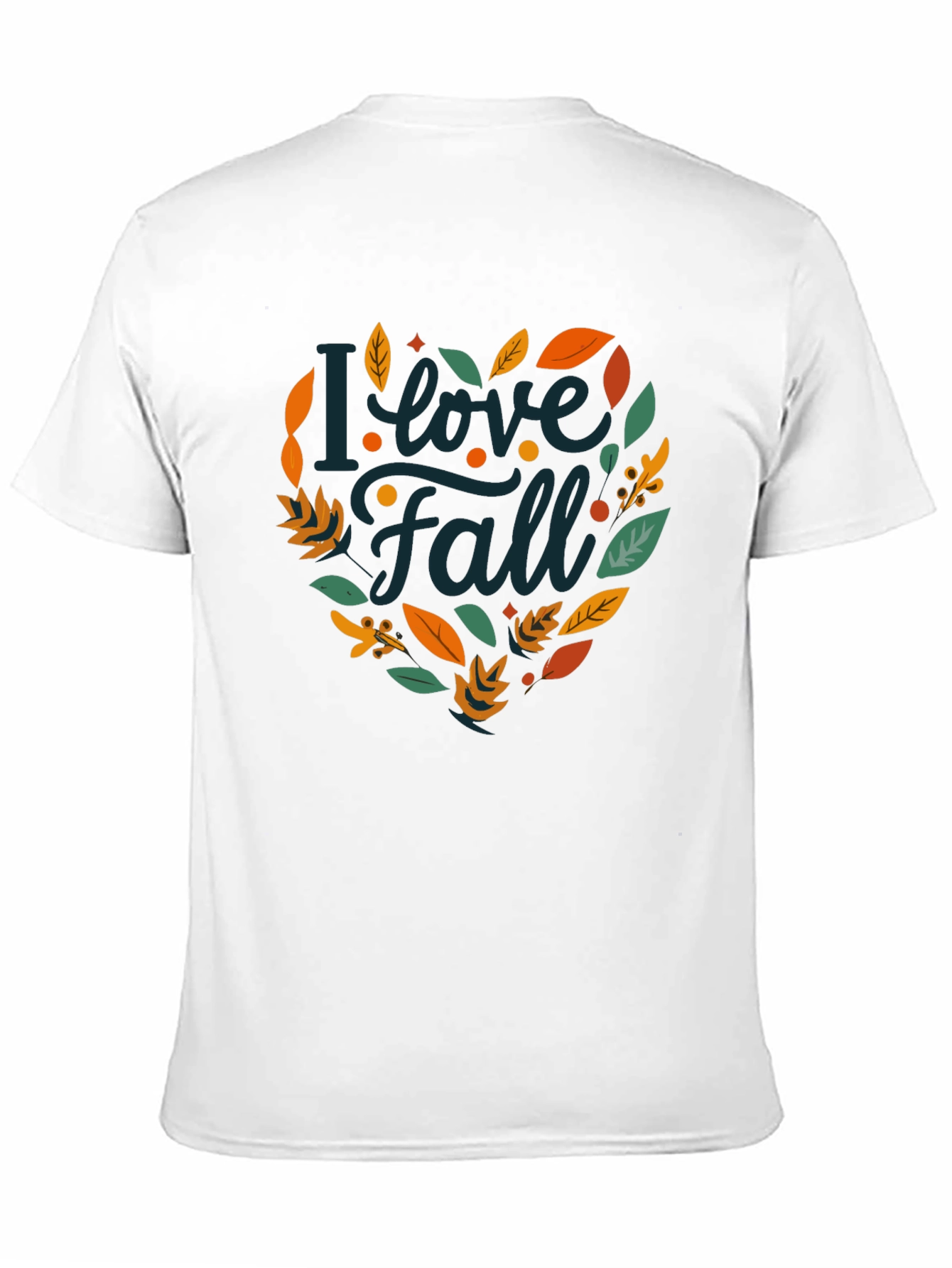I Love Fall T-Shirt - Black Autumn Graphic Tee