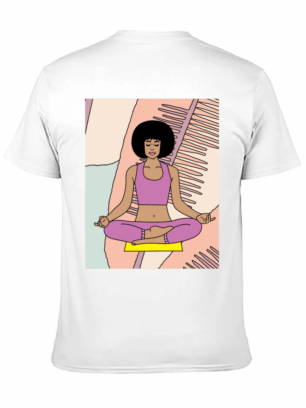 Meditating Woman Graphic Tee - Relaxed Fit