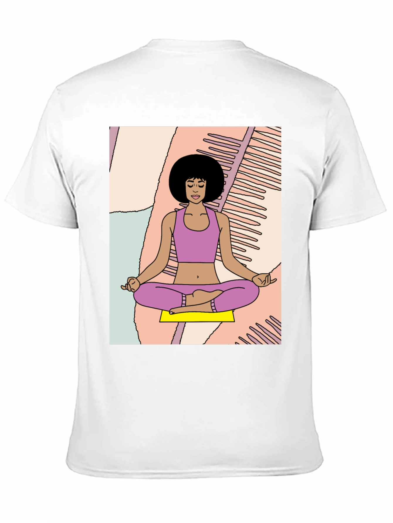 Meditating Woman Graphic Tee - Relaxed Fit