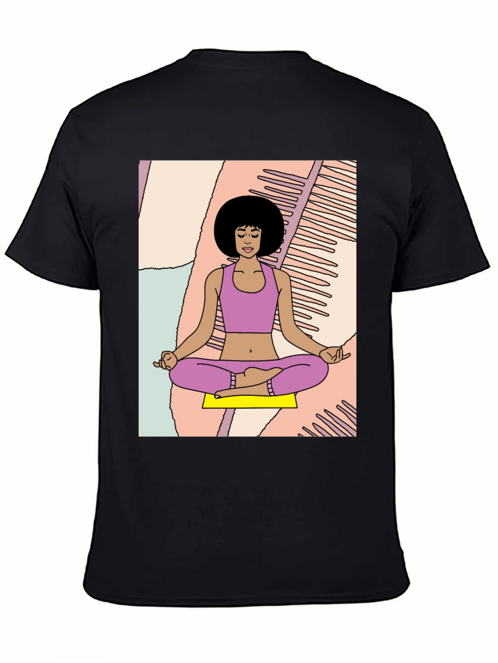 Meditating Woman Graphic Tee - Relaxed Fit