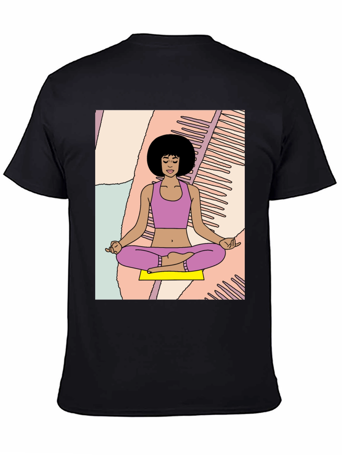 Meditating Woman Graphic Tee - Relaxed Fit