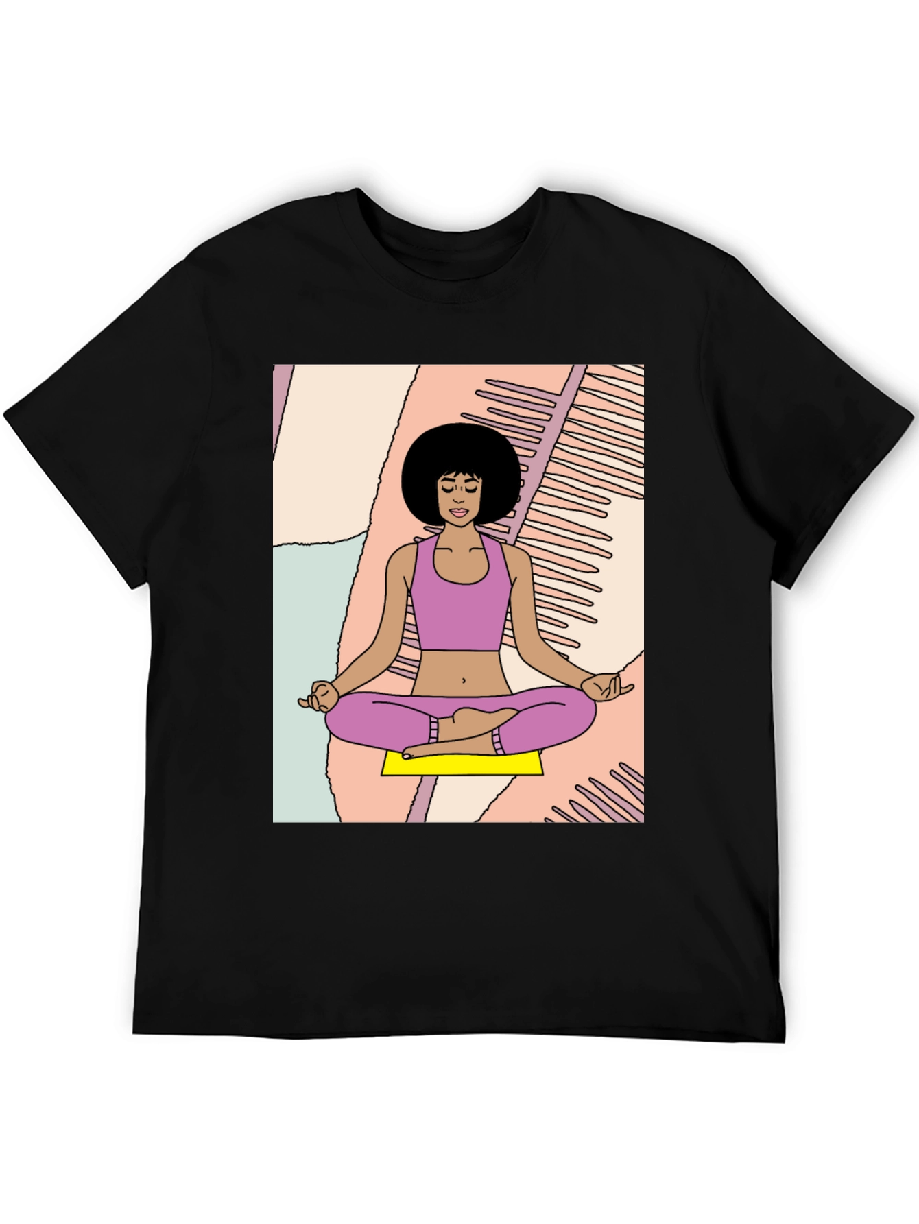 Meditating Woman Graphic Tee - Relaxed Fit