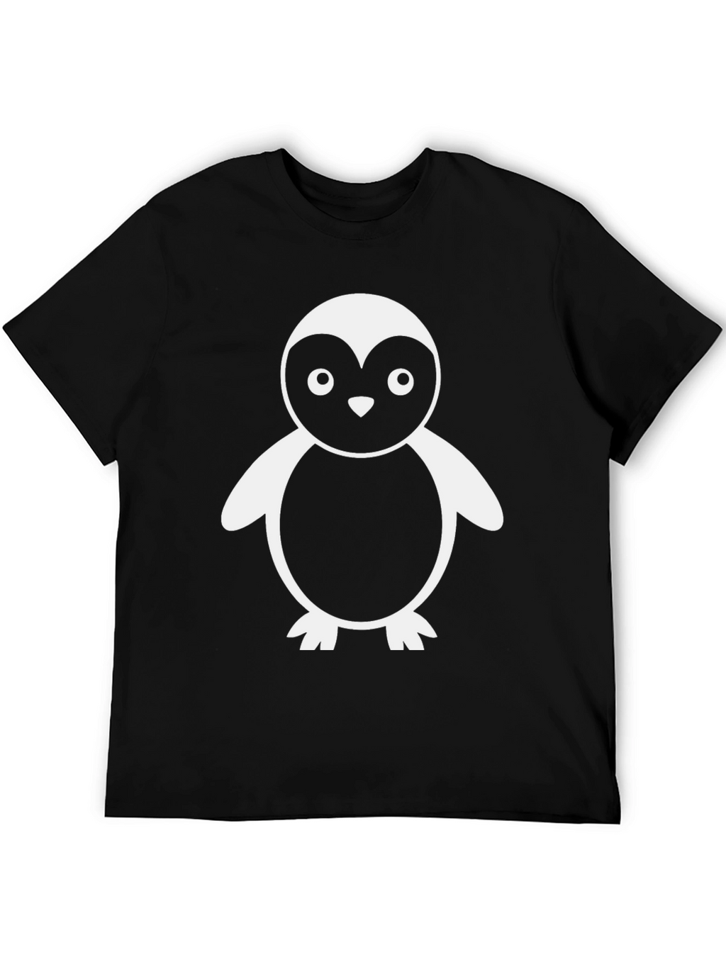 Penguin Graphic Tee - Casual Black T-Shirt