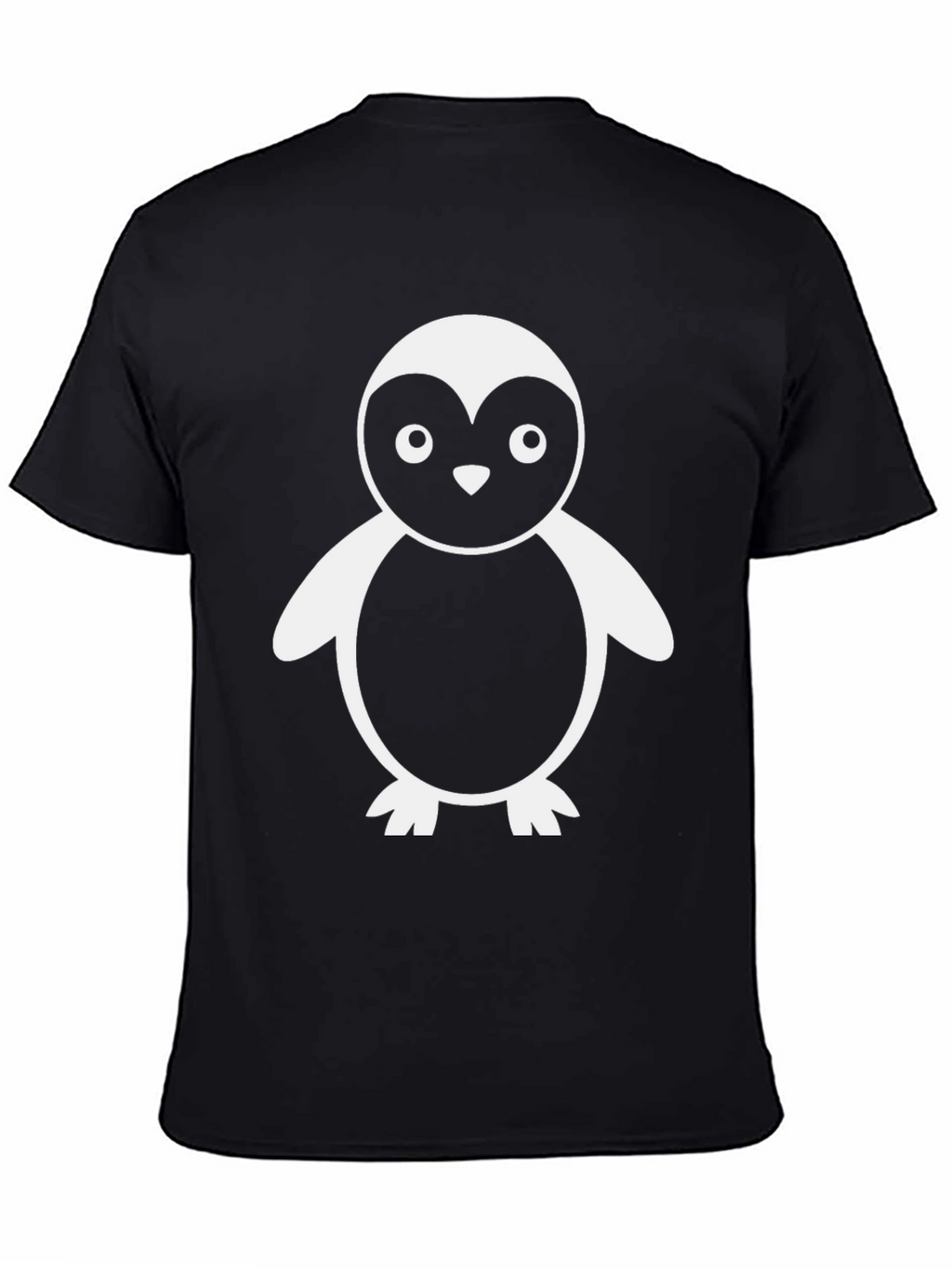 Penguin Graphic Tee - Casual Black T-Shirt