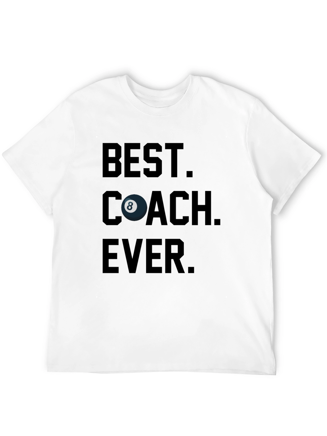 Best Coach Ever Billiards T-Shirt