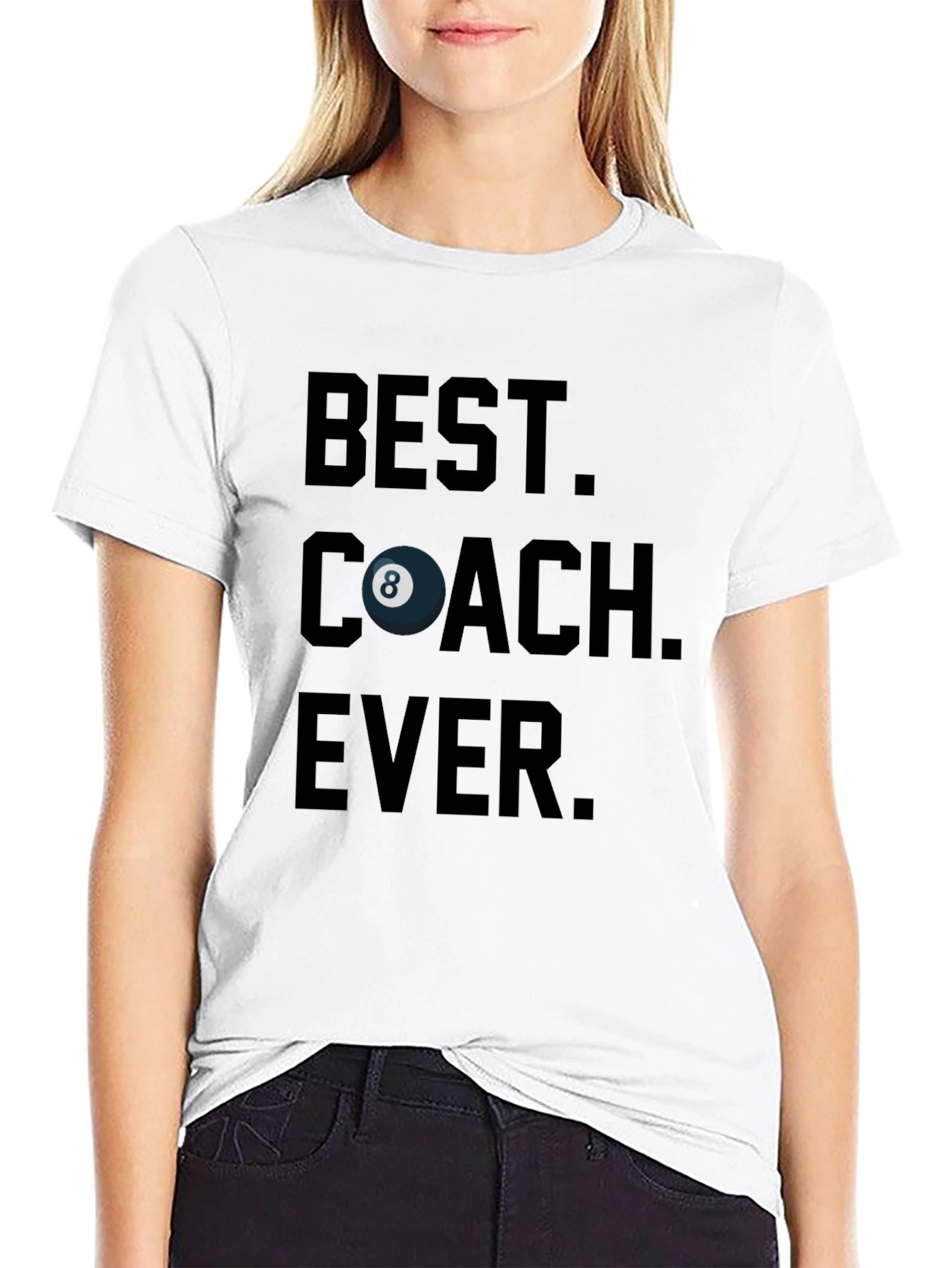 Best Coach Ever Billiards T-Shirt