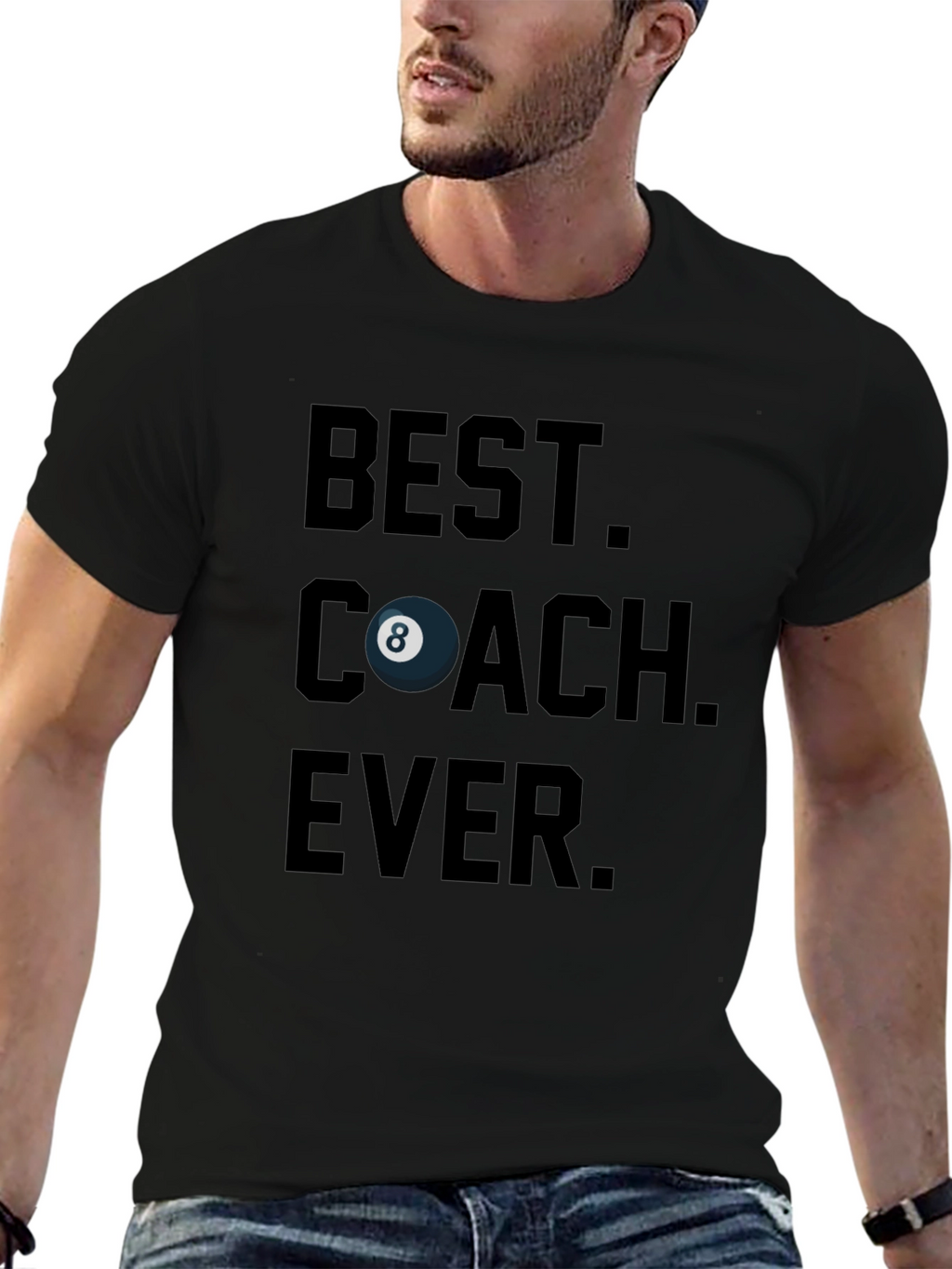 Best Coach Ever Billiards T-Shirt