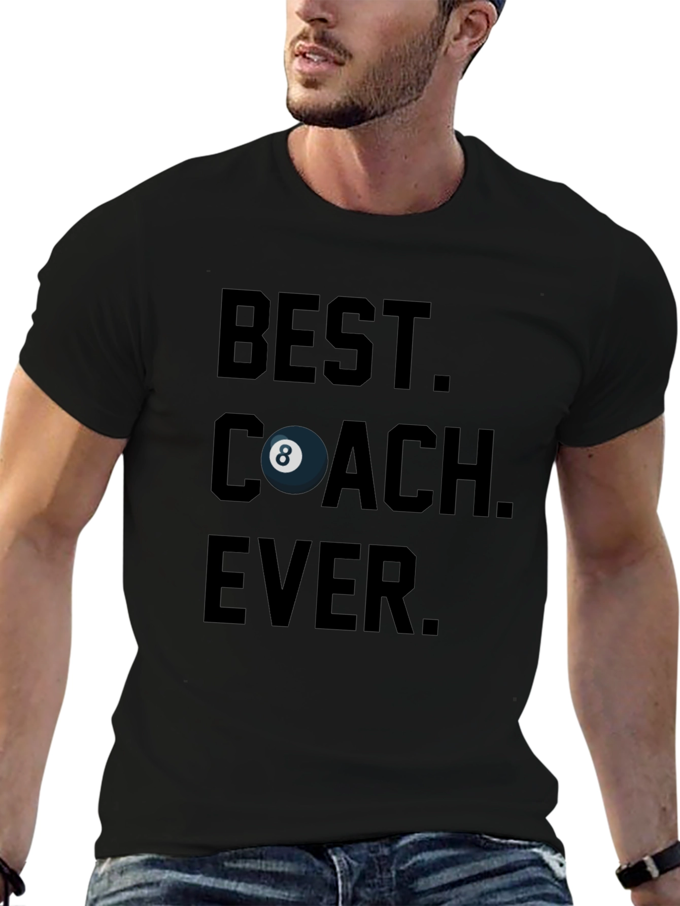 Best Coach Ever Billiards T-Shirt