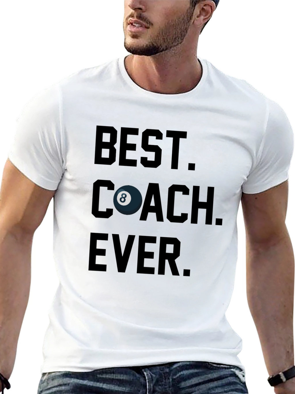 Best Coach Ever Billiards T-Shirt