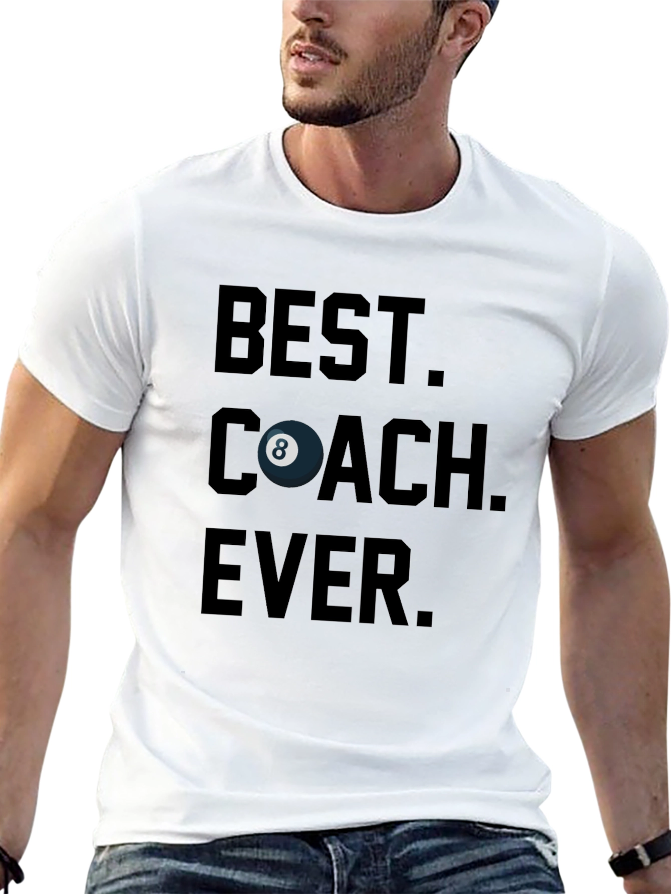 Best Coach Ever Billiards T-Shirt