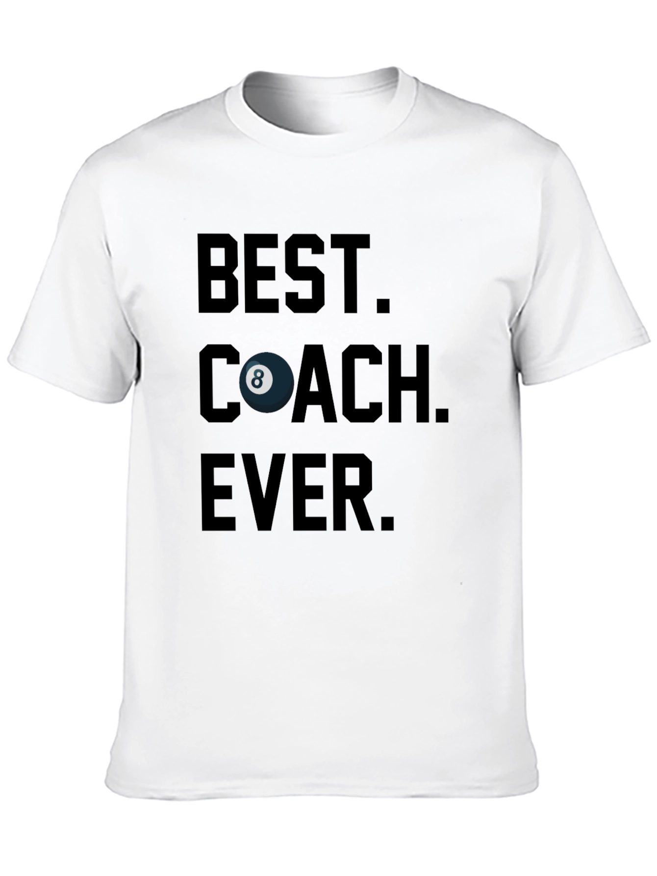 Best Coach Ever Billiards T-Shirt