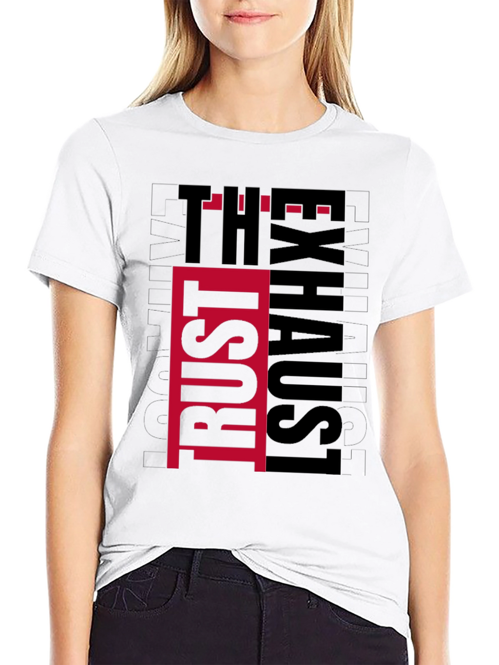 Trust The Exhaust T-Shirt - Black Graphic Tee