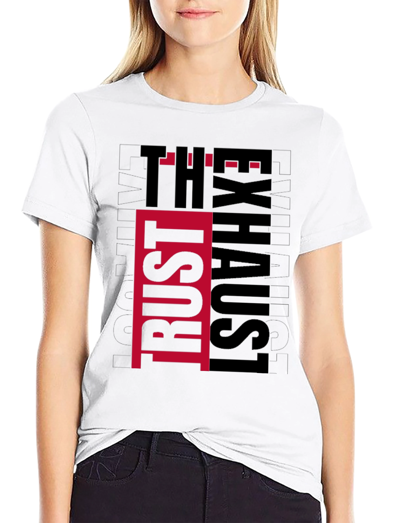 Trust The Exhaust T-Shirt - Black Graphic Tee