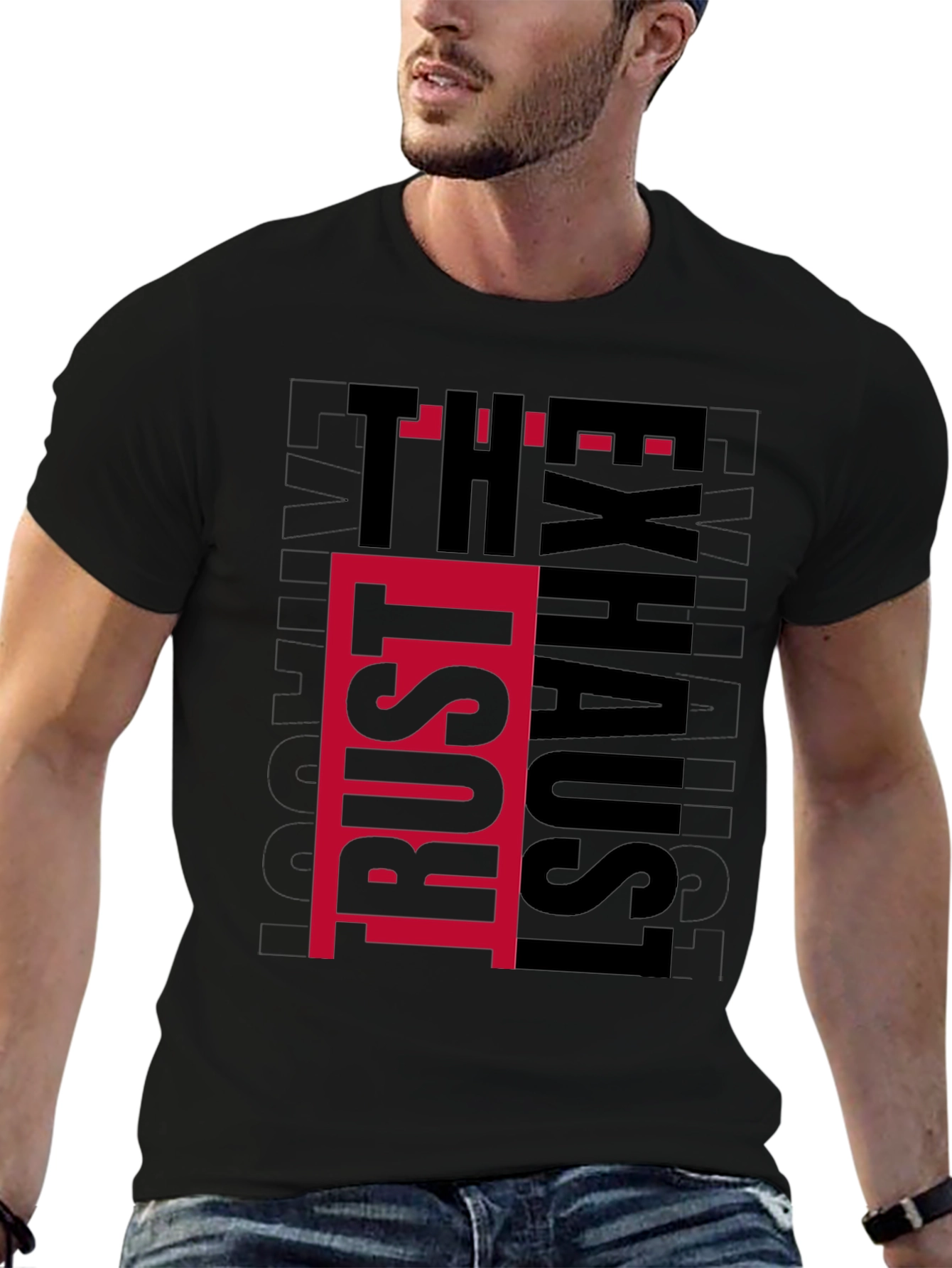 Trust The Exhaust T-Shirt - Black Graphic Tee