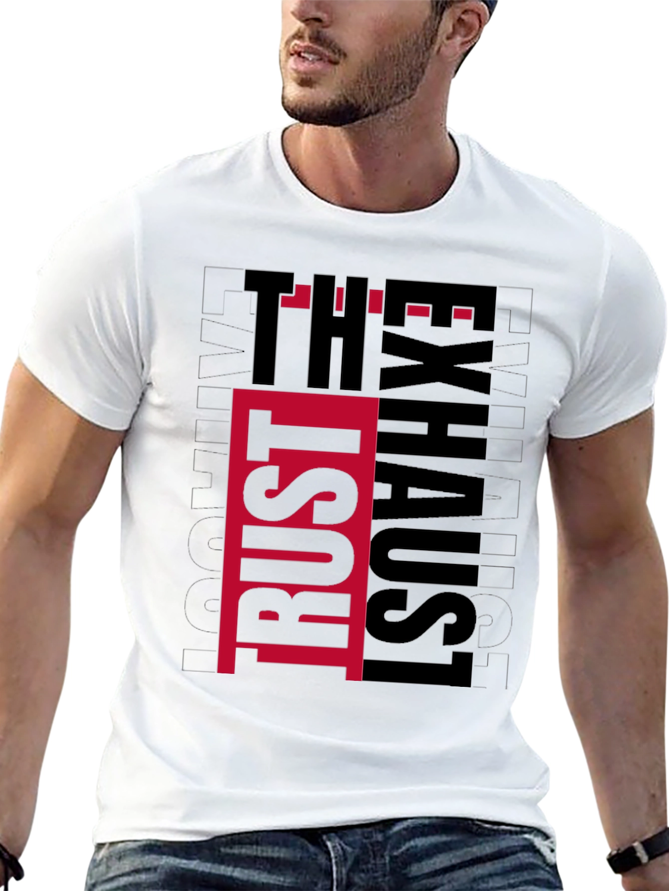 Trust The Exhaust T-Shirt - Black Graphic Tee