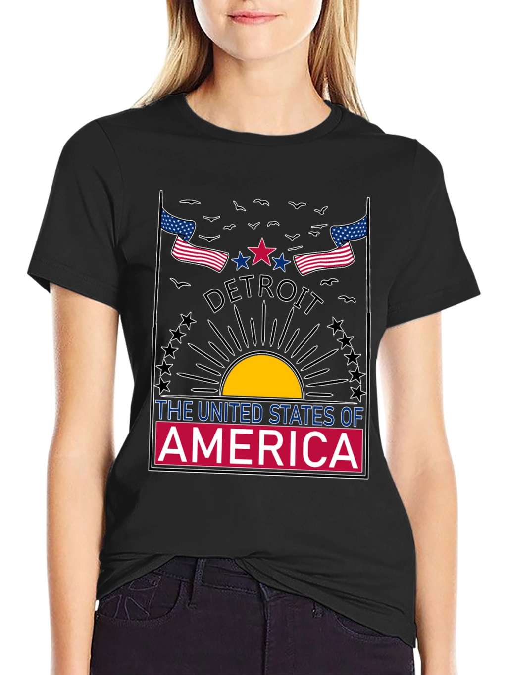 Detroit USA Graphic T-Shirt