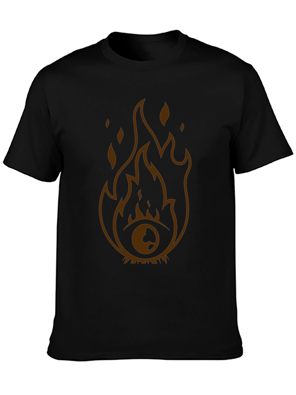 Flaming Eye Graphic Tee - Unique Design