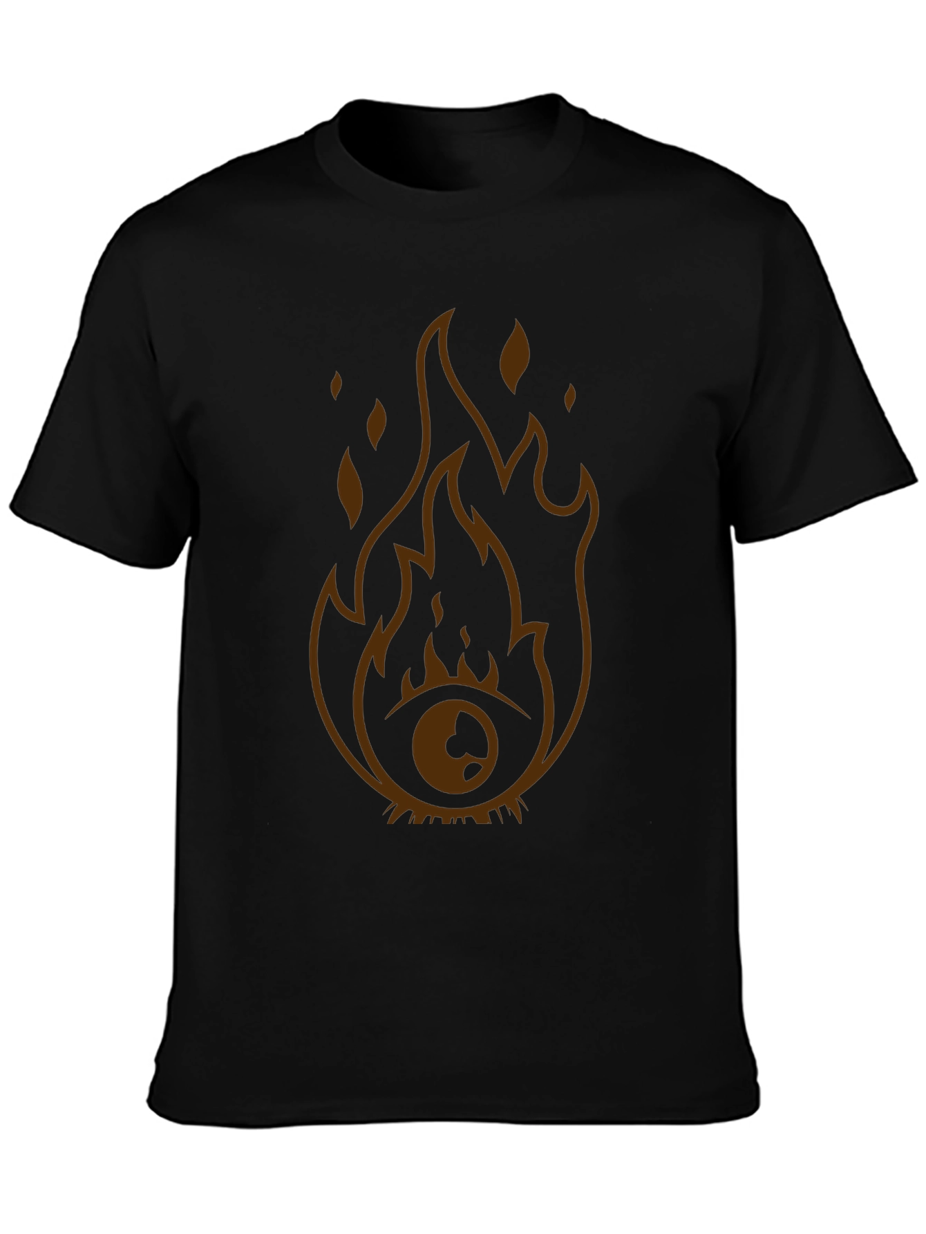 Flaming Eye Graphic Tee - Unique Design