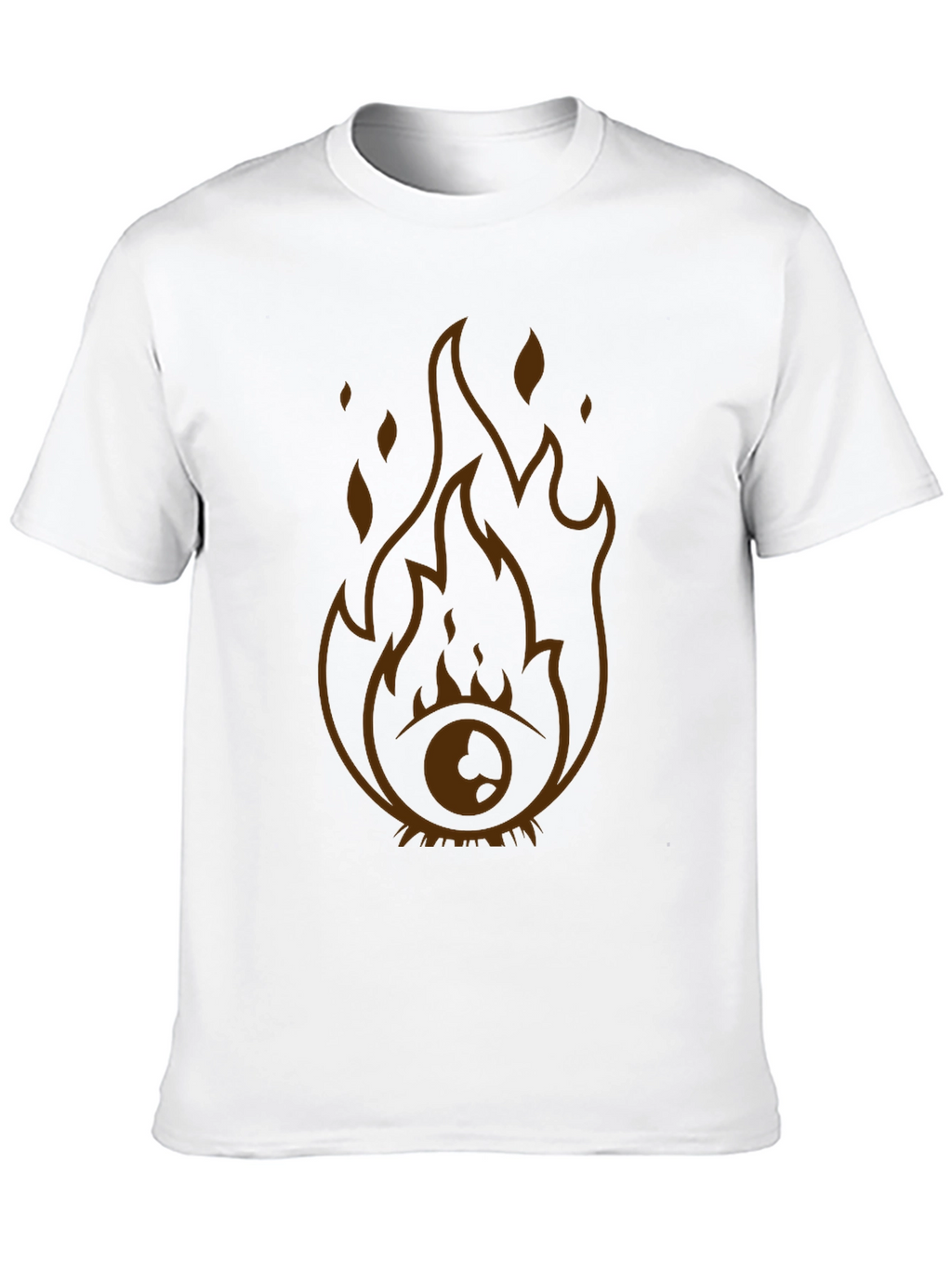 Flaming Eye Graphic Tee - Unique Design