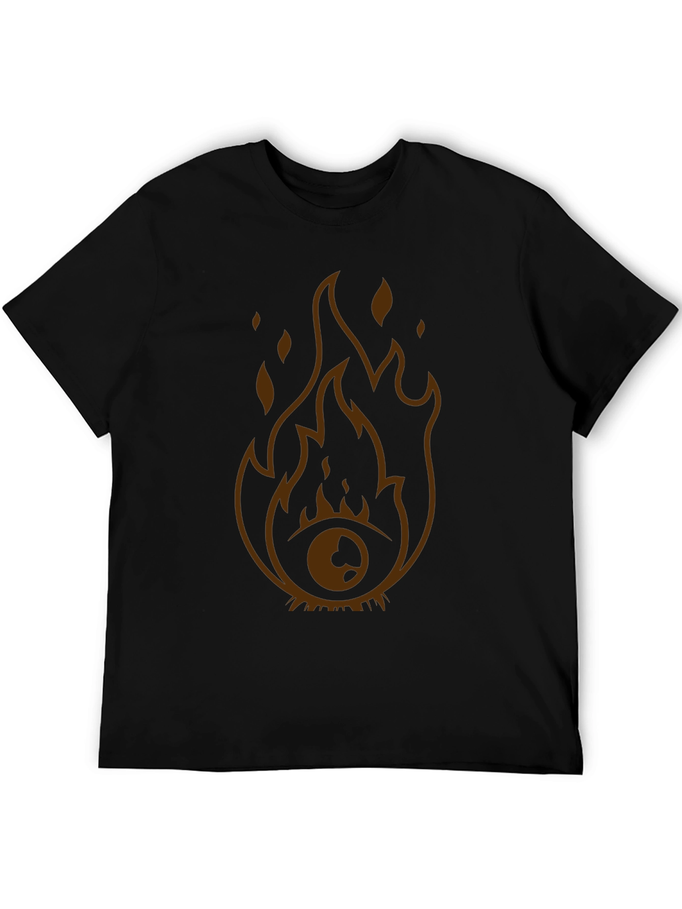 Flaming Eye Graphic Tee - Unique Design