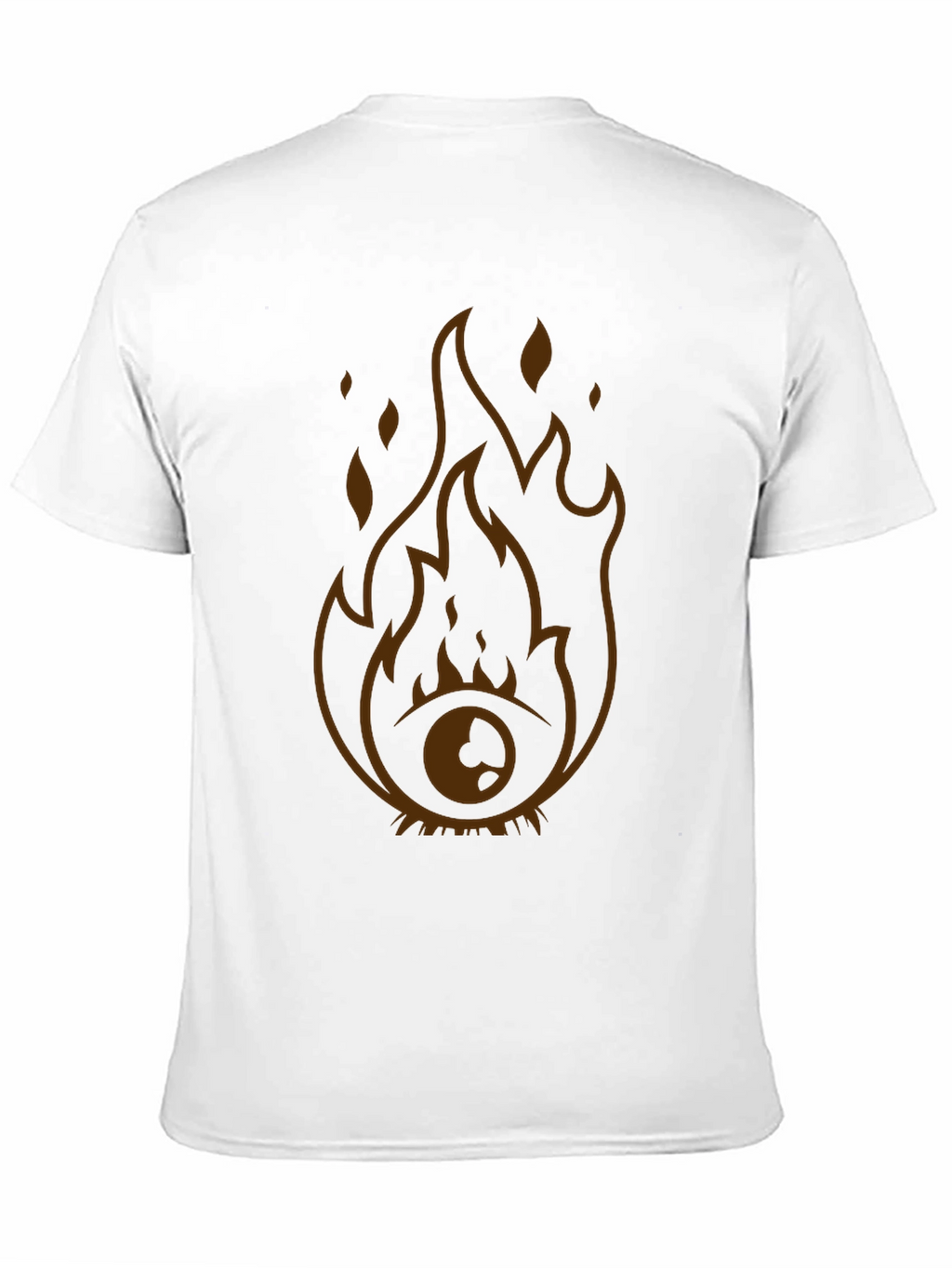 Flaming Eye Graphic Tee - Unique Design
