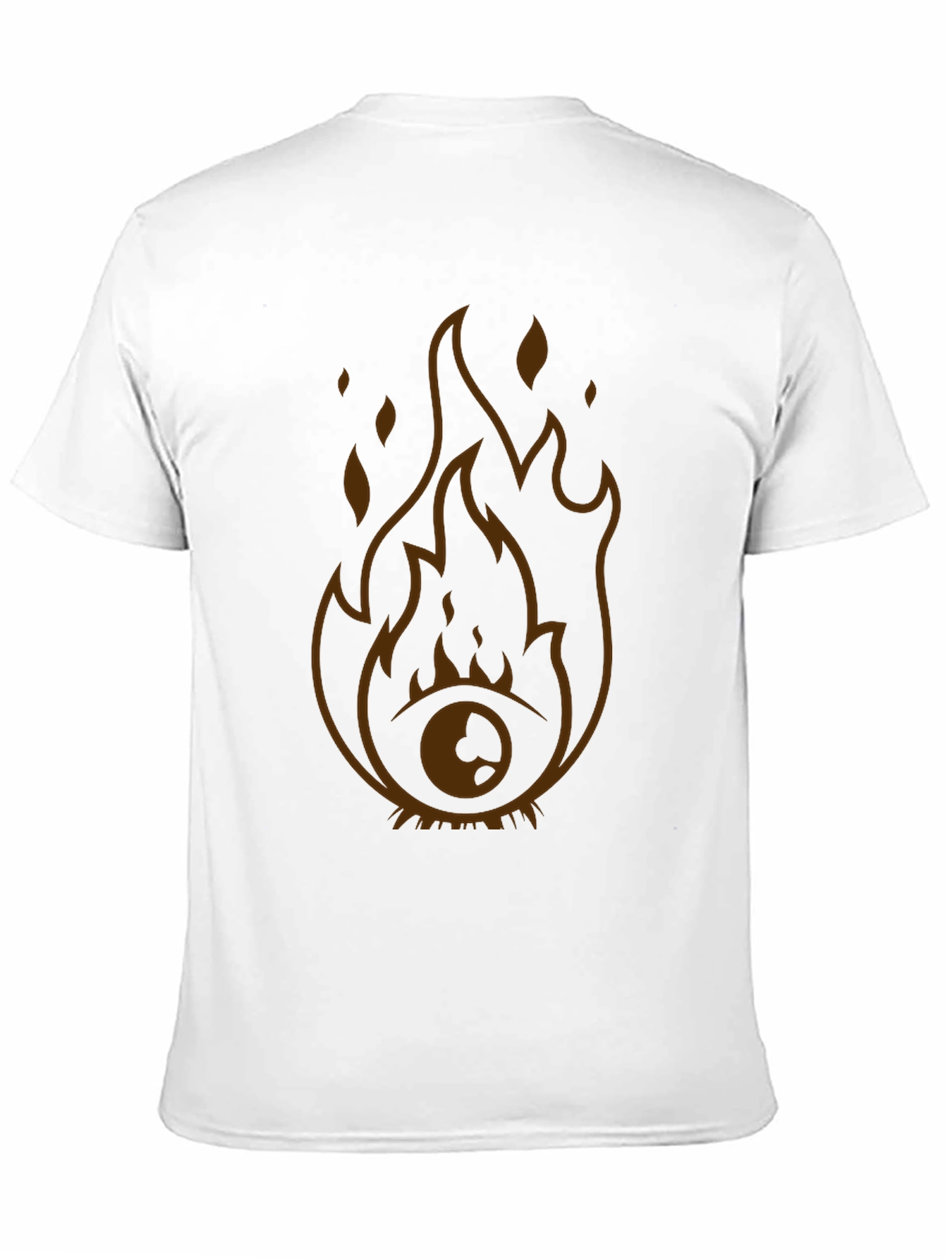 Flaming Eye Graphic Tee - Unique Design