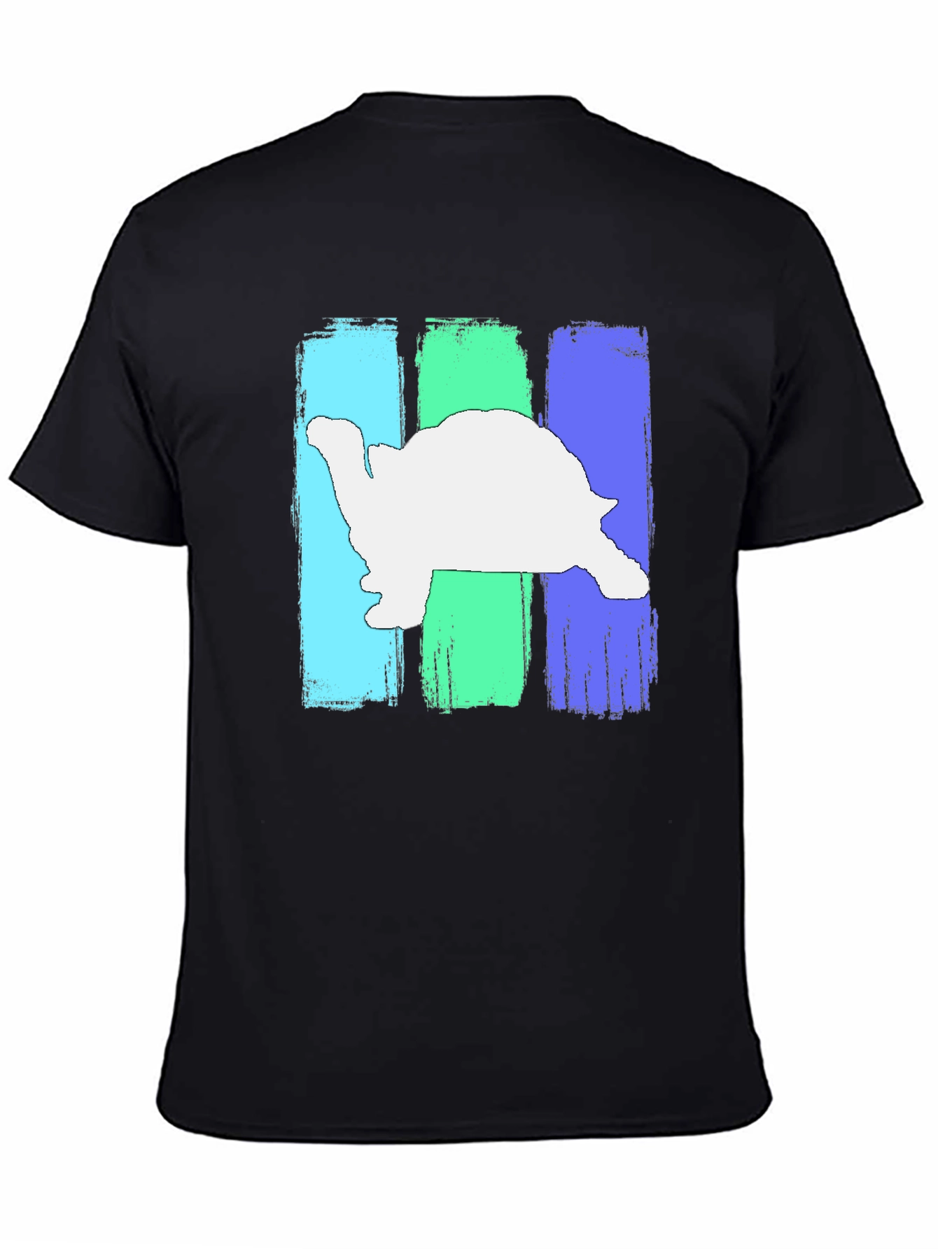 Retro Turtle Graphic T-Shirt - Black