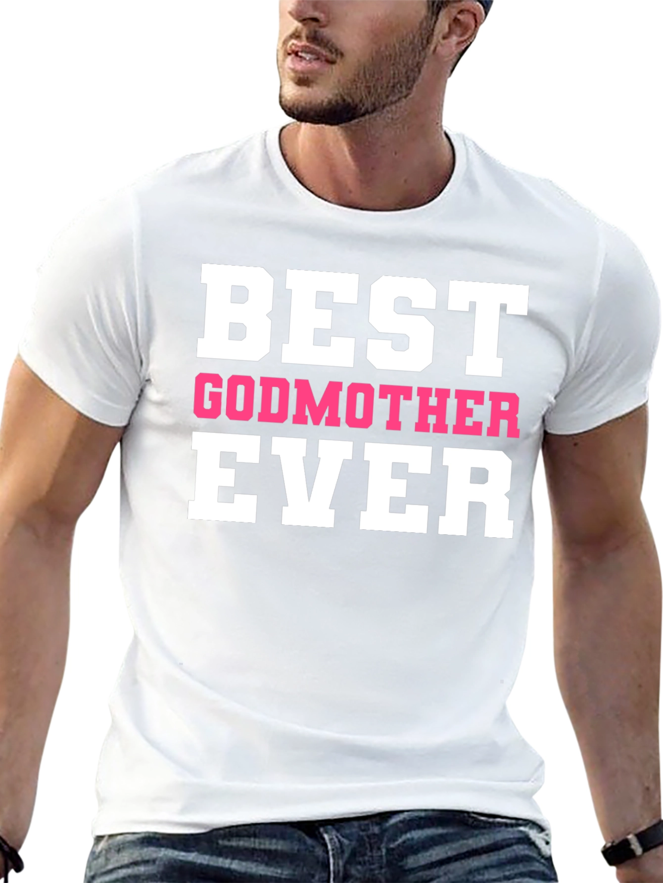 Best Godmother Ever Black T-Shirt