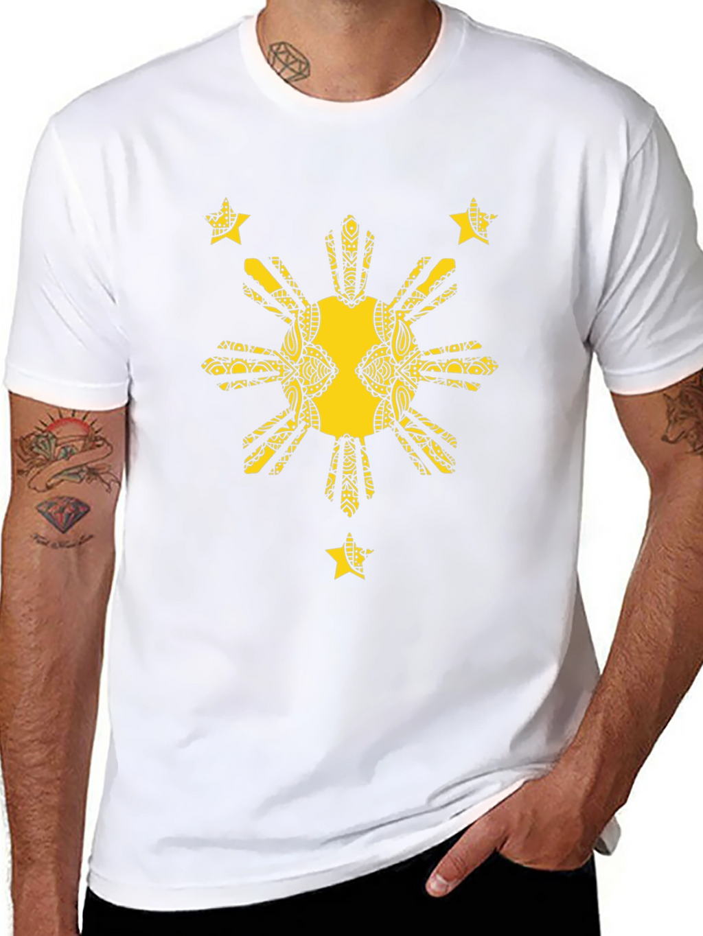 Filipino Pride Graphic Tee - Black