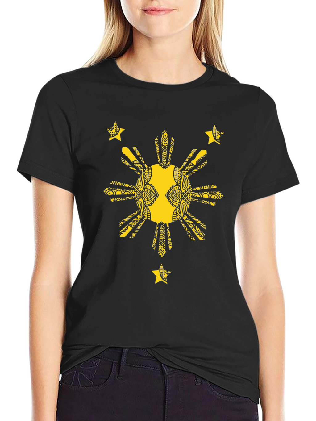 Filipino Pride Graphic Tee - Black