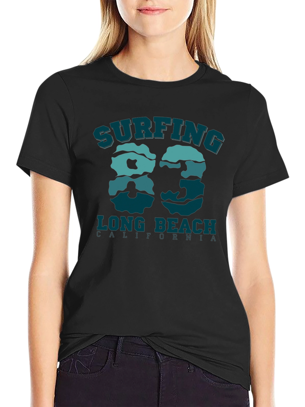 Surfing Long Beach California 83 T-Shirt