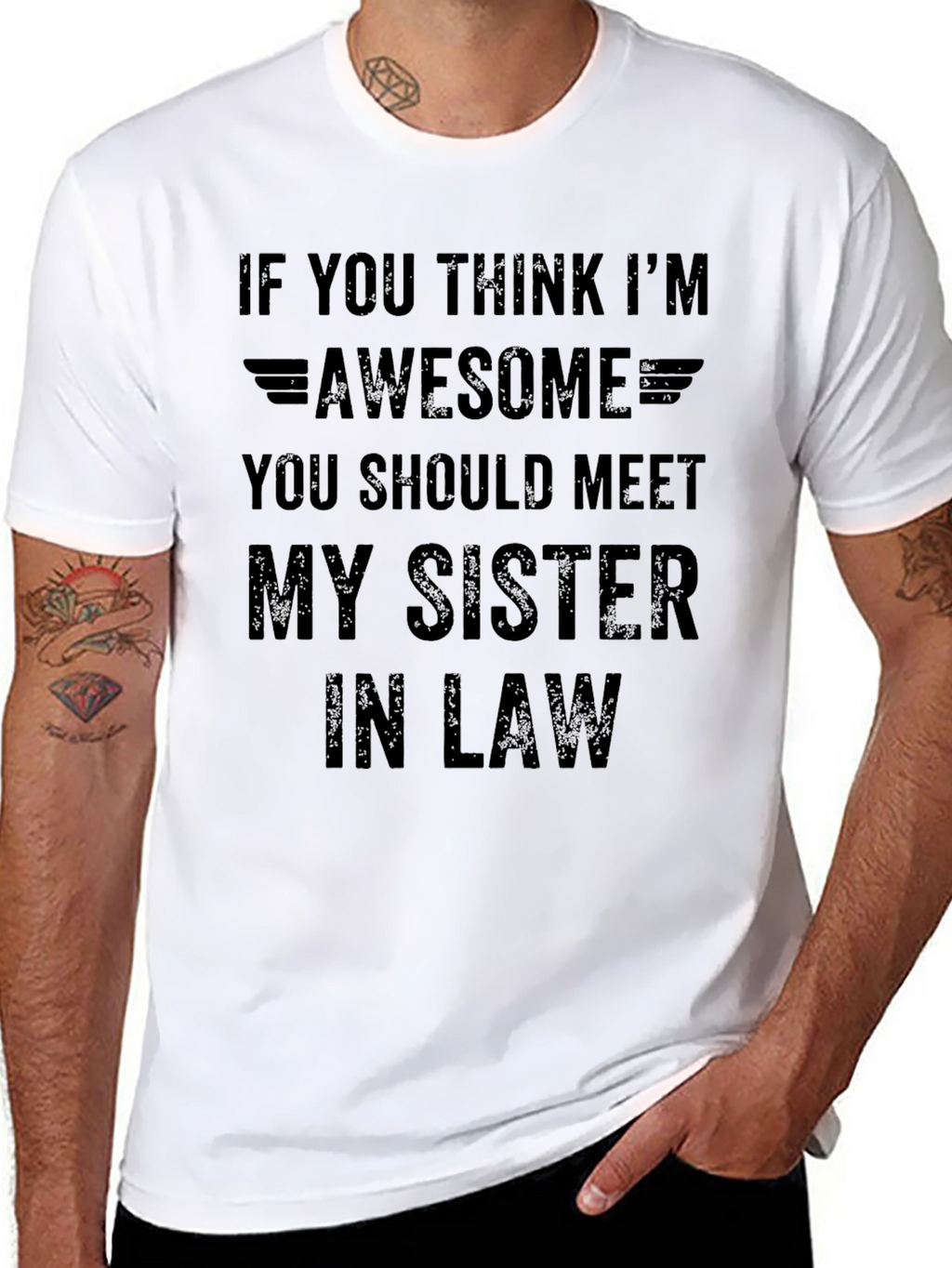 Awesome Sister-in-Law Mens Black T-Shirt