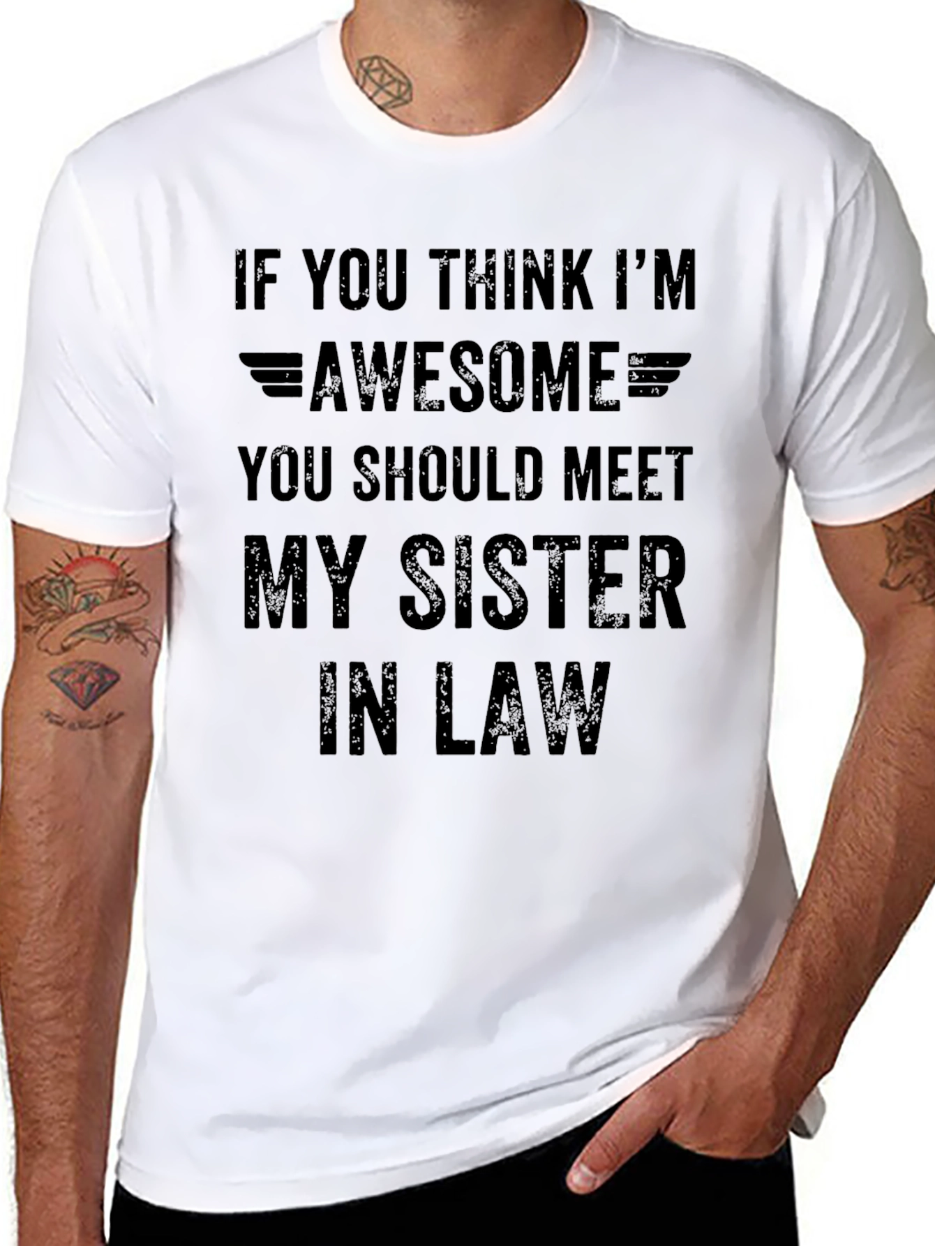 Awesome Sister-in-Law Mens Black T-Shirt