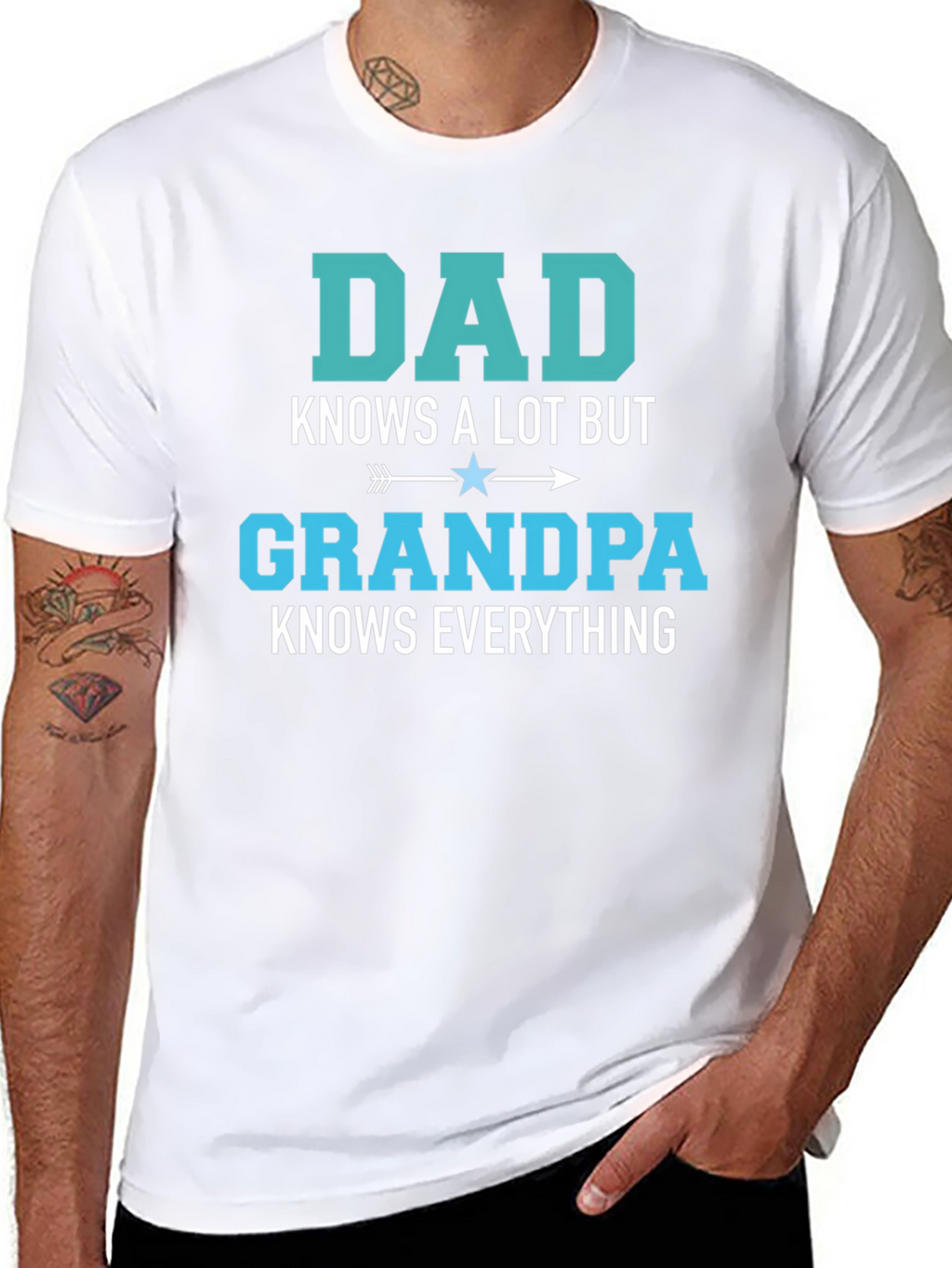 Dad Knows A Lot Grandpa Knows Everything T-Shirt