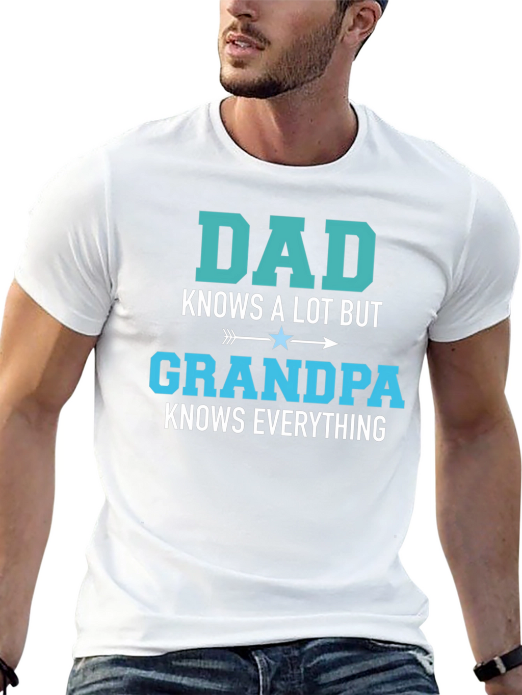 Dad Knows A Lot Grandpa Knows Everything T-Shirt