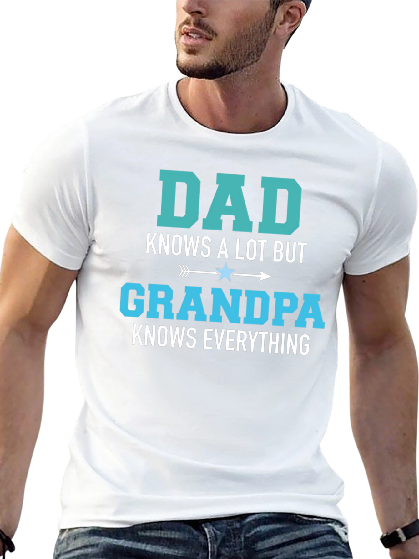 Dad Knows A Lot Grandpa Knows Everything T-Shirt