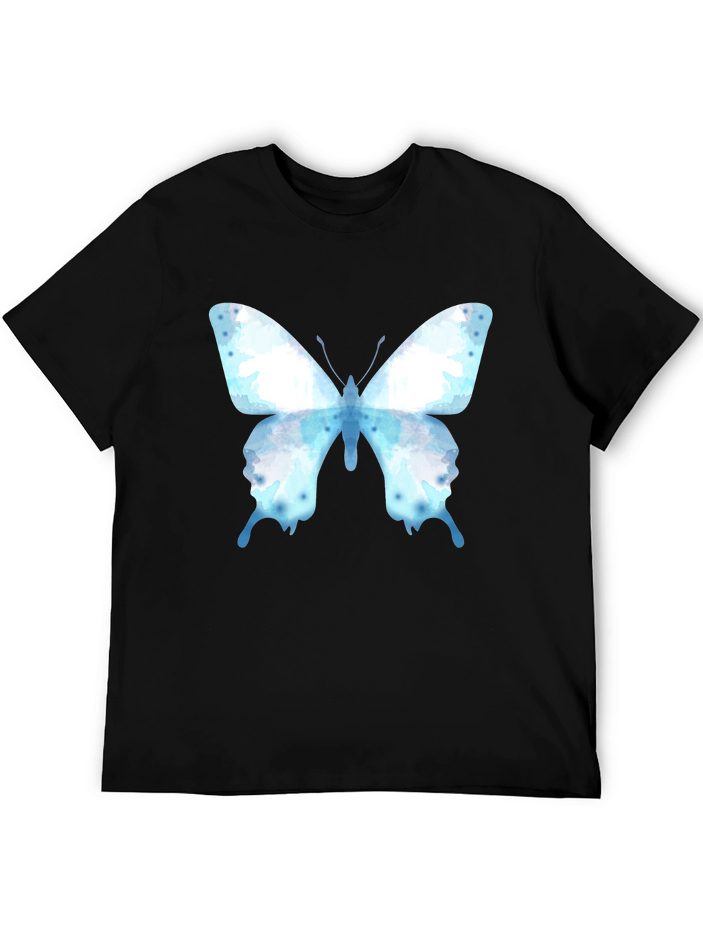 Butterfly Graphic Tee - Casual Cotton Blend Shirt