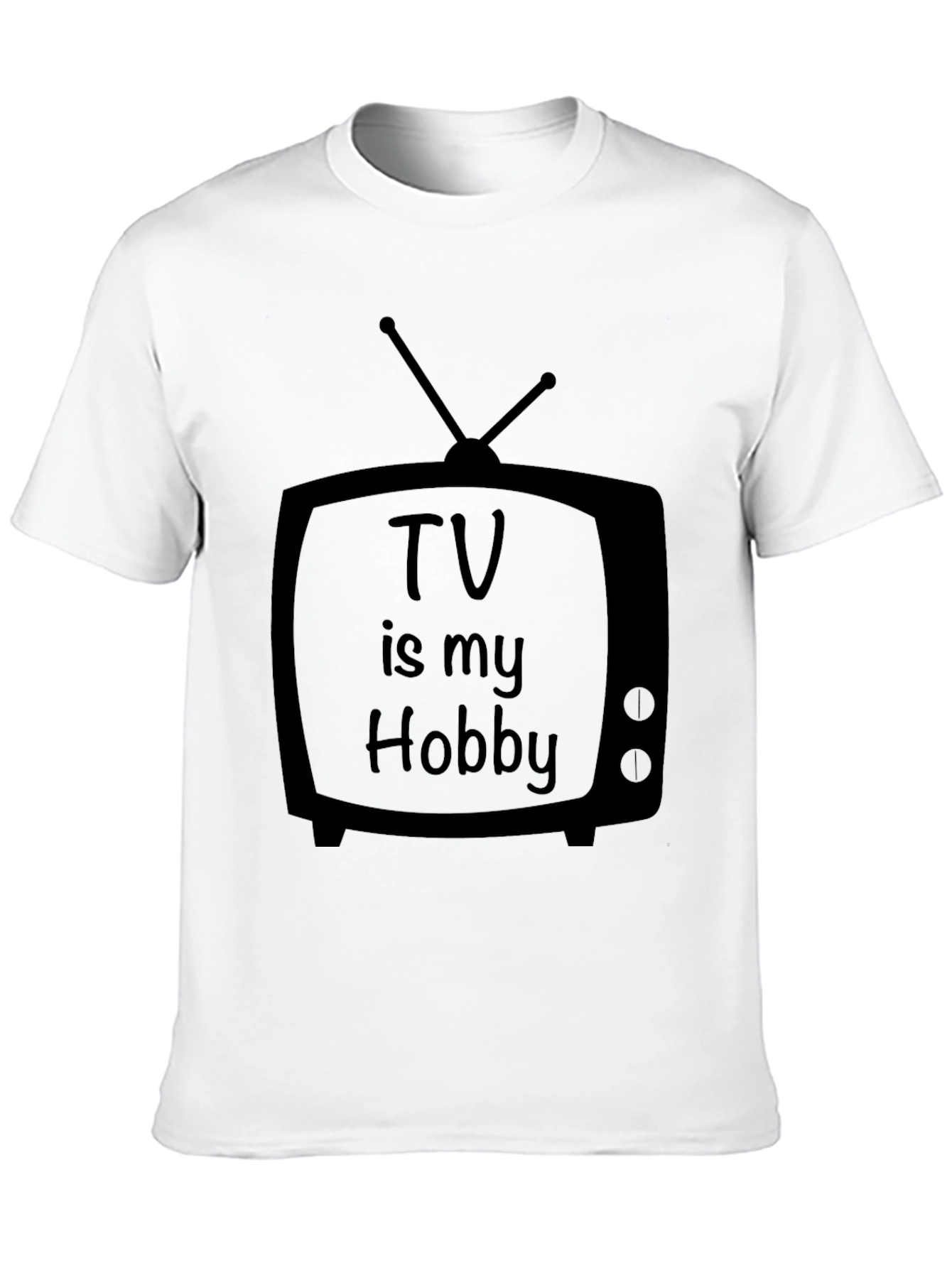 TV Is My Hobby Black T-Shirt
