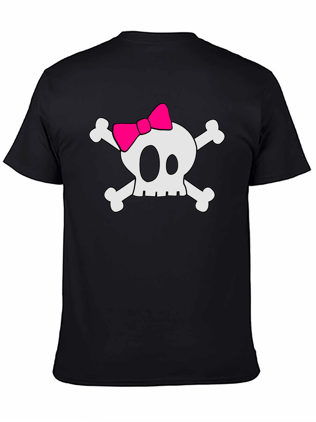 Skull & Crossbones T-Shirt with Pink Bow