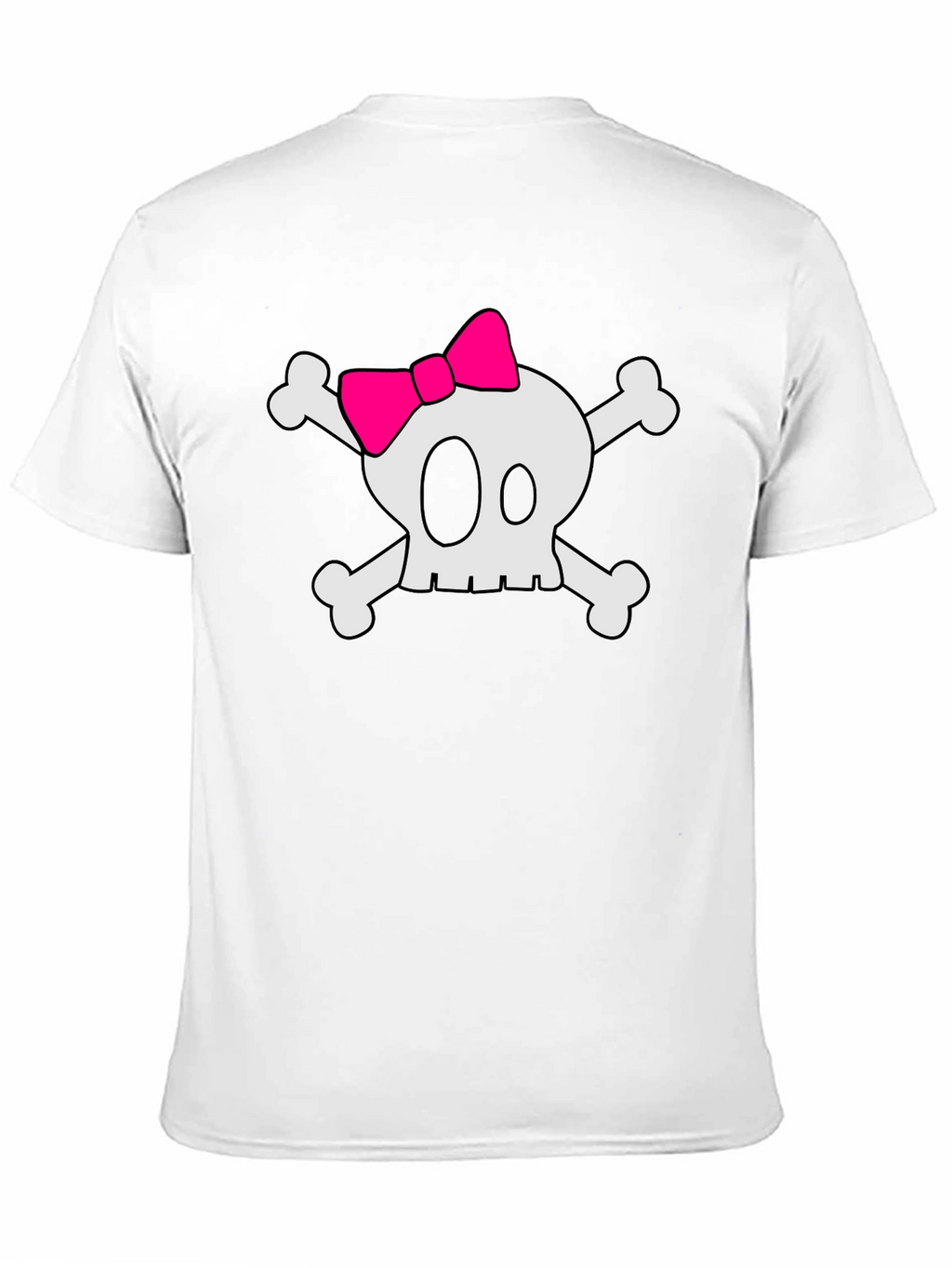 Skull & Crossbones T-Shirt with Pink Bow